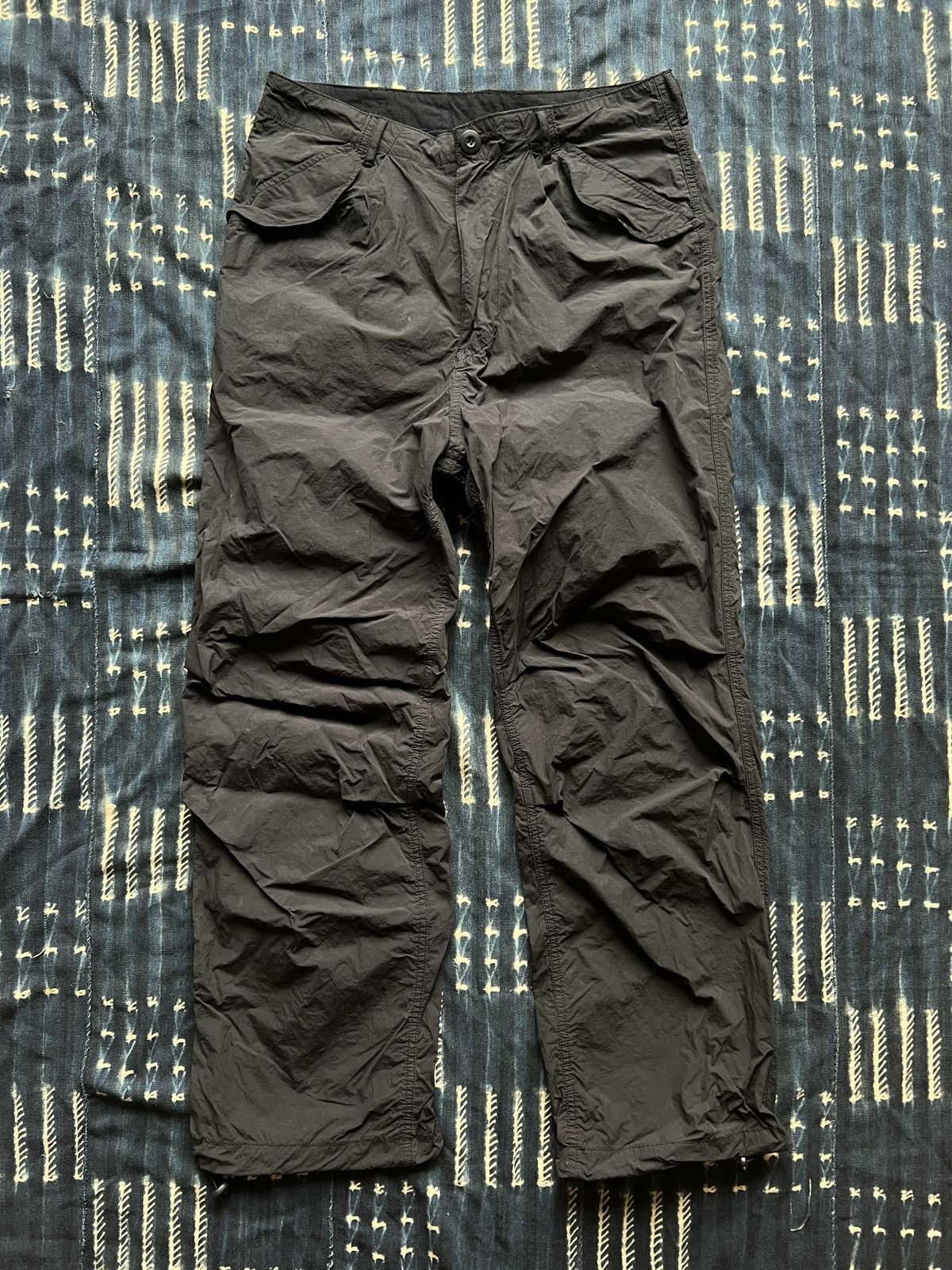 Japanese Brand Gorpcore Stonewashed Nylon M65 Track Pants Size US 32 / EU 48 - 1 Thumbnail
