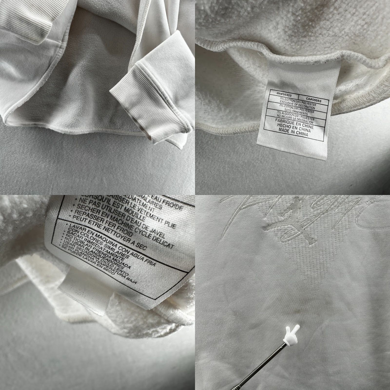 Jordan Brand Air Jordan Sweatshirt White Men's 2XL Long Sleeve Fleece Crew Neck Pullover Cotton Blend Regular Crew Neck Size US XXL / EU 58 / 5 - 8 Thumbnail