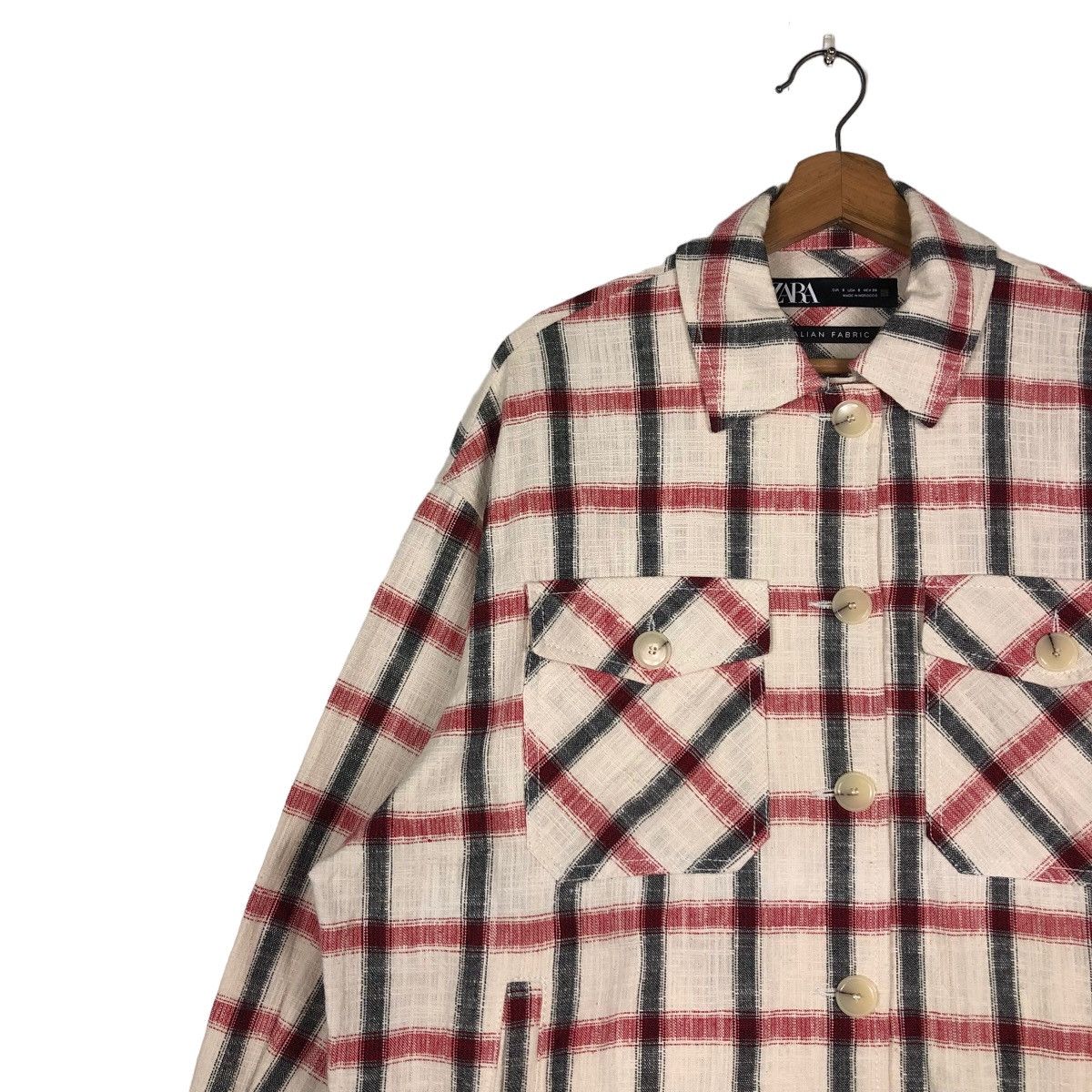 Japanese Brand 🔥Vintage Wool Chore Jacket Zara Flannel Tartan Design Check Size US S / EU 44-46 / 1 - 7 Thumbnail