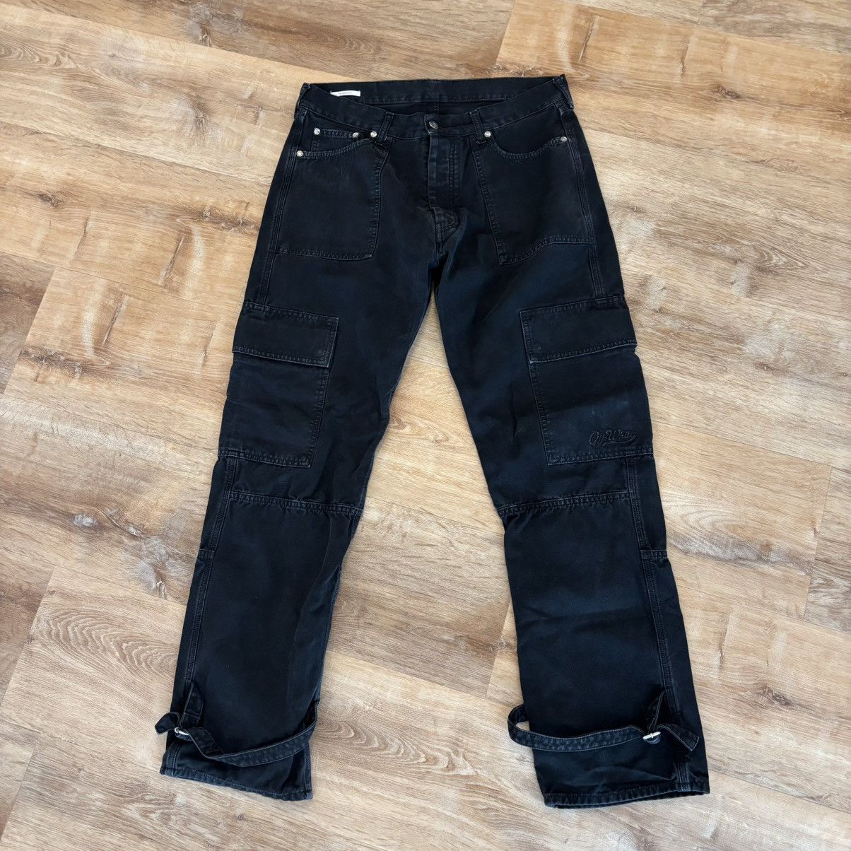 Off-White Off White Black Cargo Pants Size US 34 / EU 50 - 1 Thumbnail