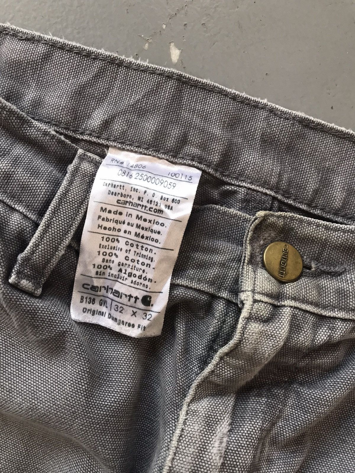 Carhartt × Vintage Vintage Carhartt B136 GYL double knee denim Size US 32 / EU 48 - 4 Thumbnail