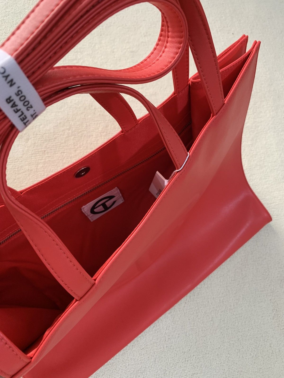 Telfar Telfar Large Red Shopping Bag Size ONE SIZE - 4 Thumbnail
