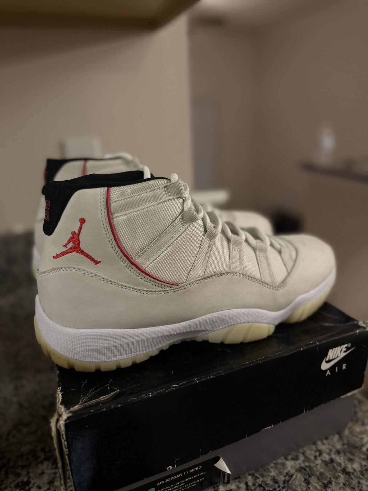 Jordan Brand × Nike Size 12 - Air Jordan 11 Retro Platinum Tint 378037-016 Size US 12 / EU 45 - 3 Thumbnail