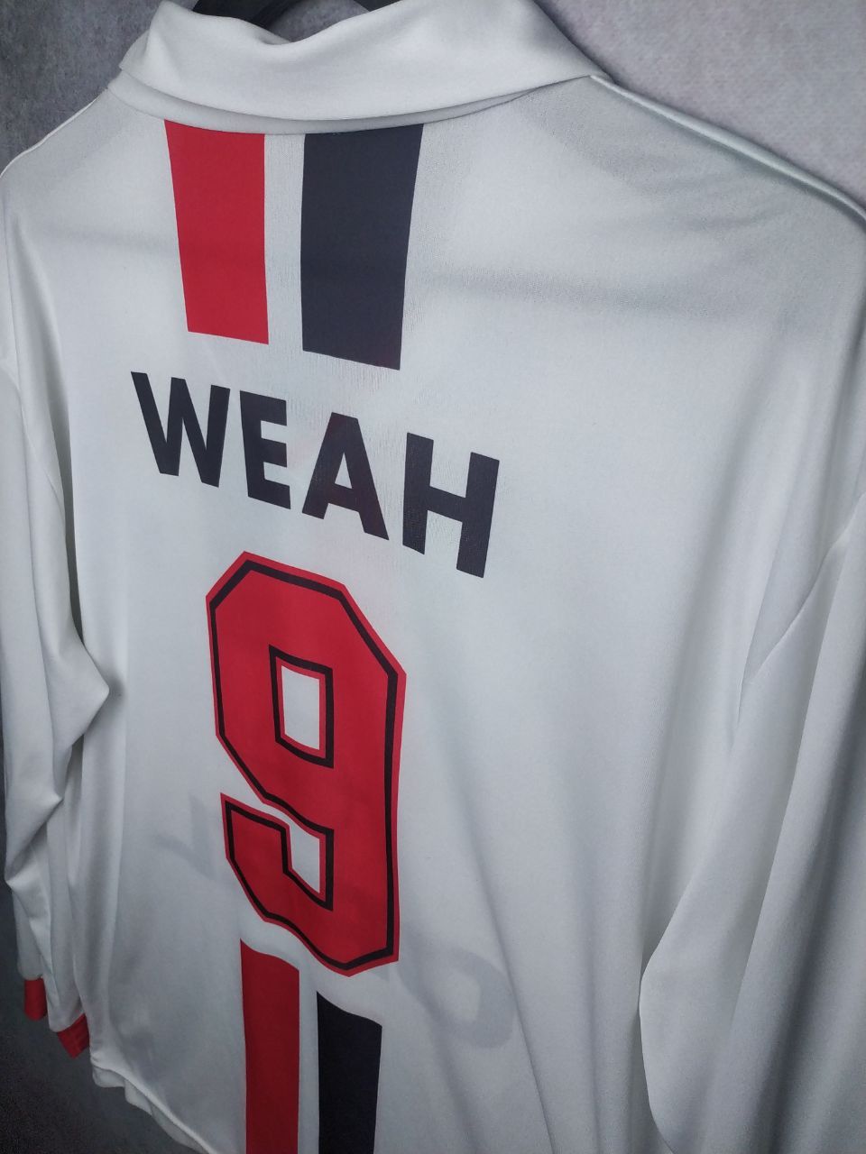 Vintage Weah AC Milan football soccer longsleeve shirt jersey Size US L / EU 52-54 / 3 - 7 Thumbnail