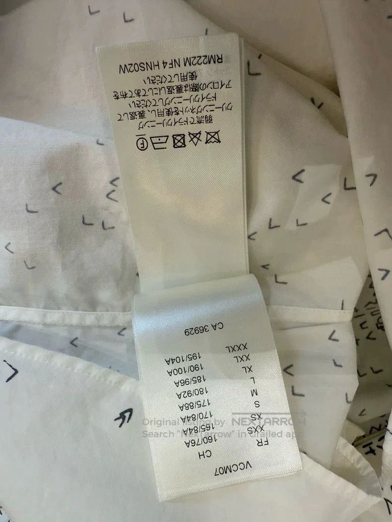 Louis Vuitton Louis Vuitton White Logo Print Long Sleeve Shirt. Size US XS / EU 42 / 0 - 7 Thumbnail