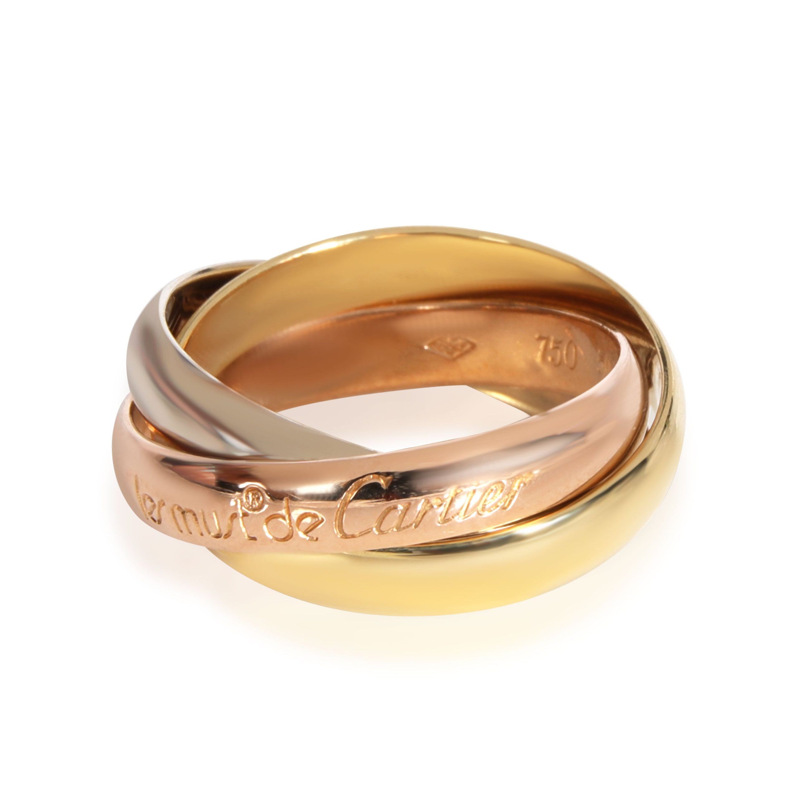 image of Cartier Trinity Band In 18K 3 Tone Gold, Women's