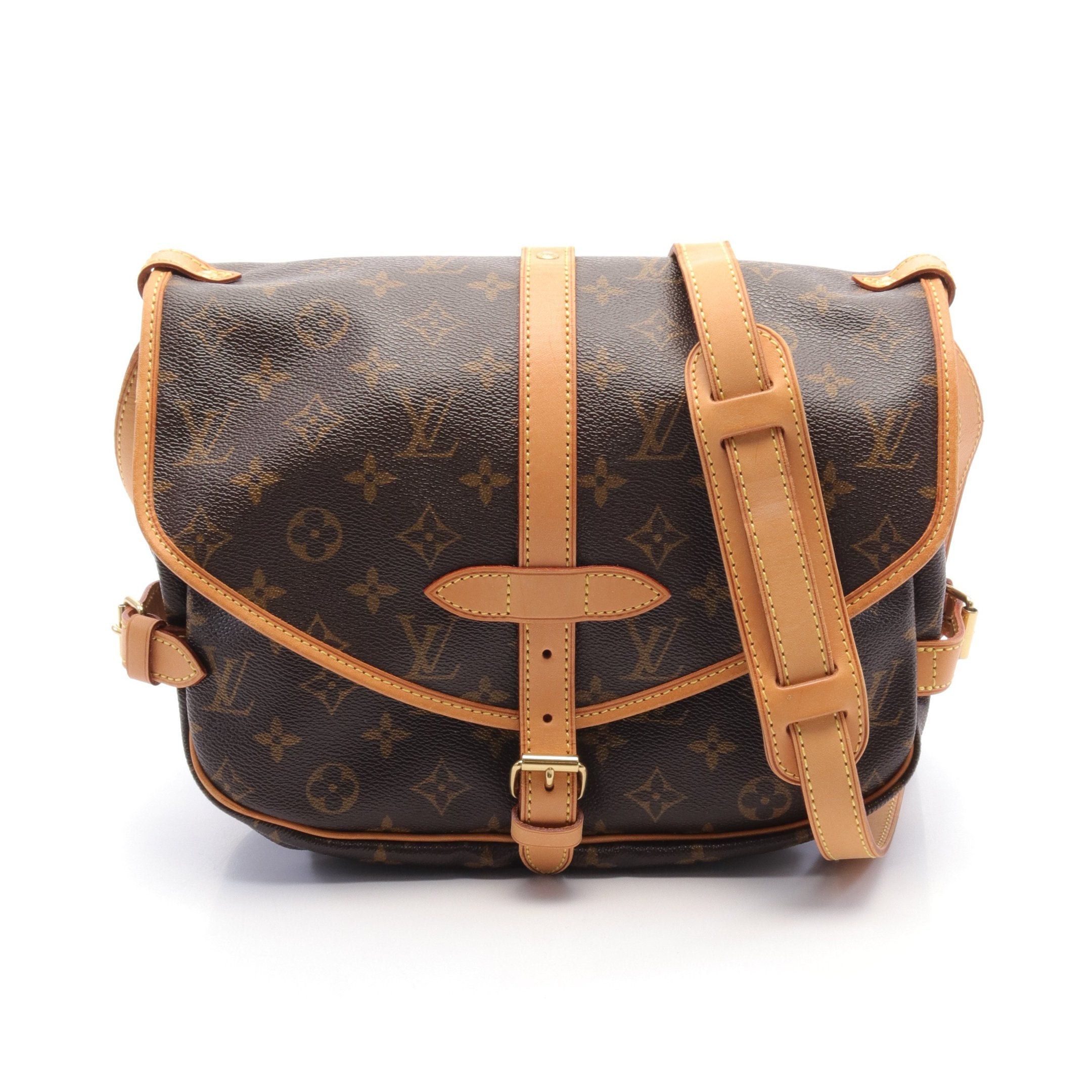 Louis Vuitton Louis Vuitton Saumur 30 Monogram Shoulder Bag Leather Brown Size ONE SIZE - 1 Thumbnail