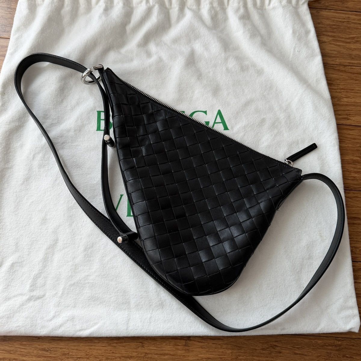 Bottega Veneta Bottega Veneta Virgule Bag, Small, Black Calfskin Size ONE SIZE - 3 Thumbnail