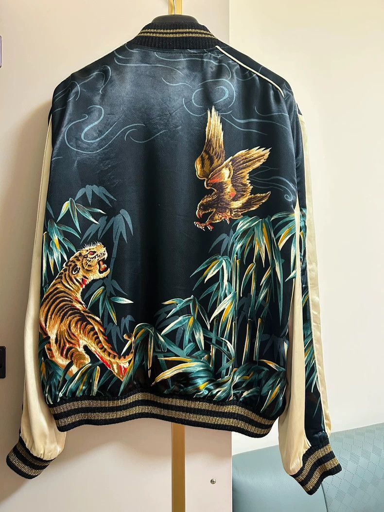 Saint Laurent Paris Saint Laurent Paris 15ss Tiger Eagle Silk Jacket-2506 Size US M / EU 48-50 / 2 - 4 Thumbnail