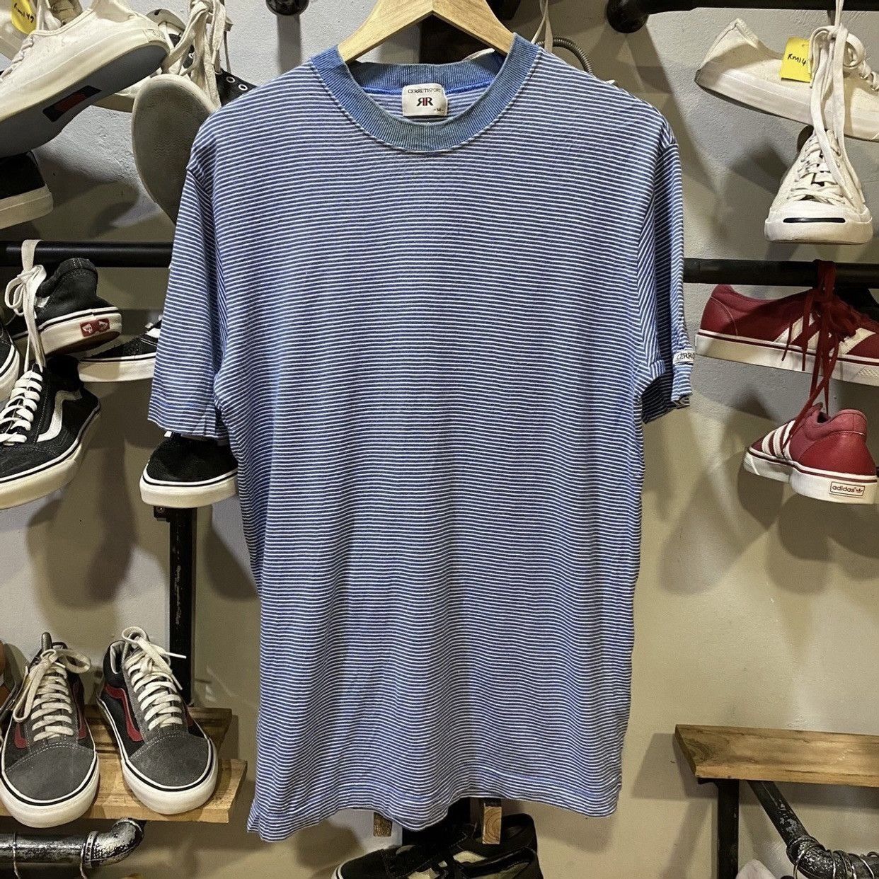 Cerruti 1881 × Vintage VINTAGE Cerruti 1881 Sport Stripe t-shirts Size US M / EU 48-50 / 2 - 1 Thumbnail