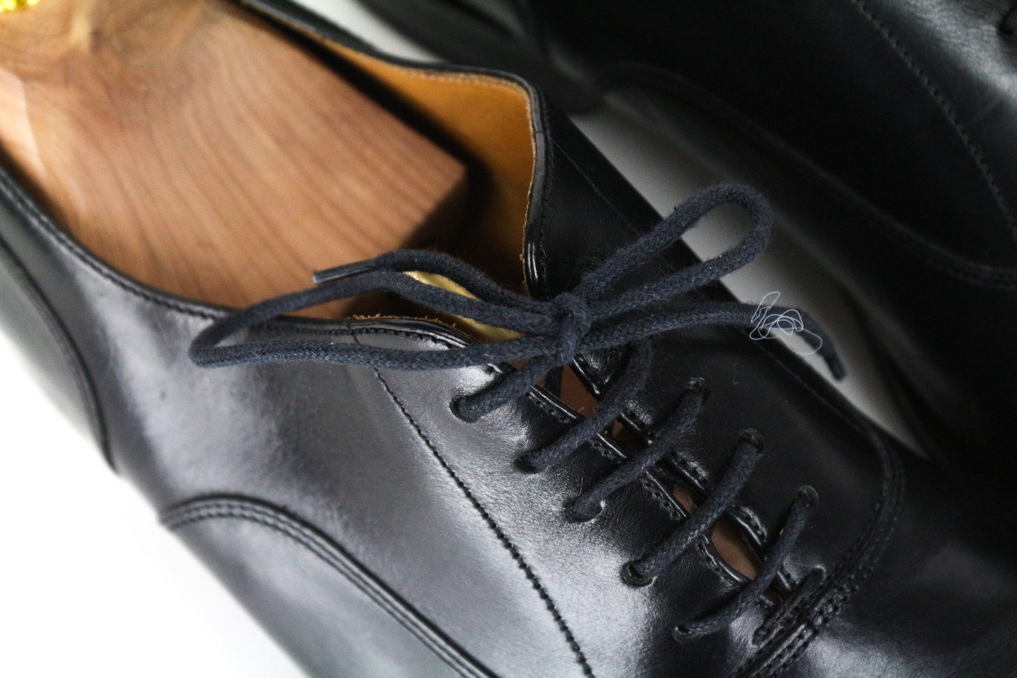 Suitsupply EU41 Black Leather Laced Low-Top Shoes 73212 Size US 8 / EU 41 - 8 Thumbnail