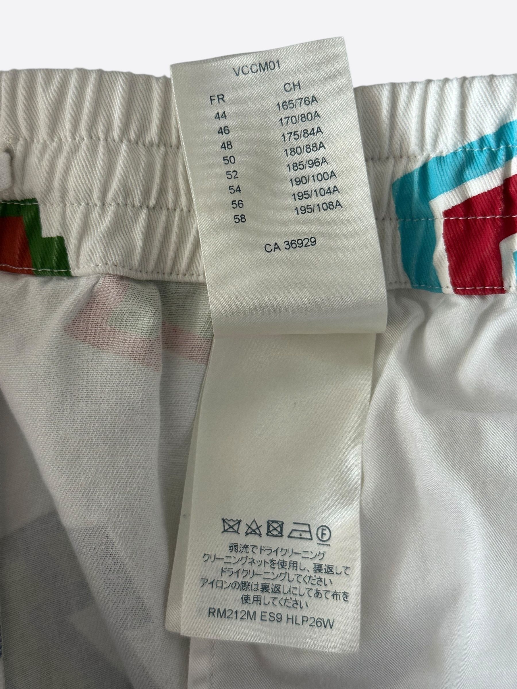 Louis Vuitton Louis Vuitton NBA White Multicolor Letter Shorts Size US 34 / EU 50 - 6 Thumbnail