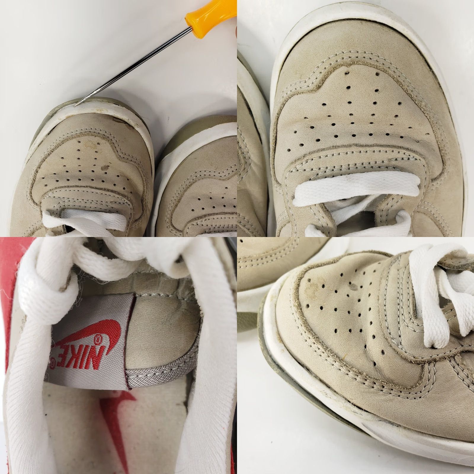 Nike Nike Vintage Classic Gray & Red Leather Sneakers Womens 8M - Alabama Roll Tide Size US 8 / IT 38 - 11 Thumbnail