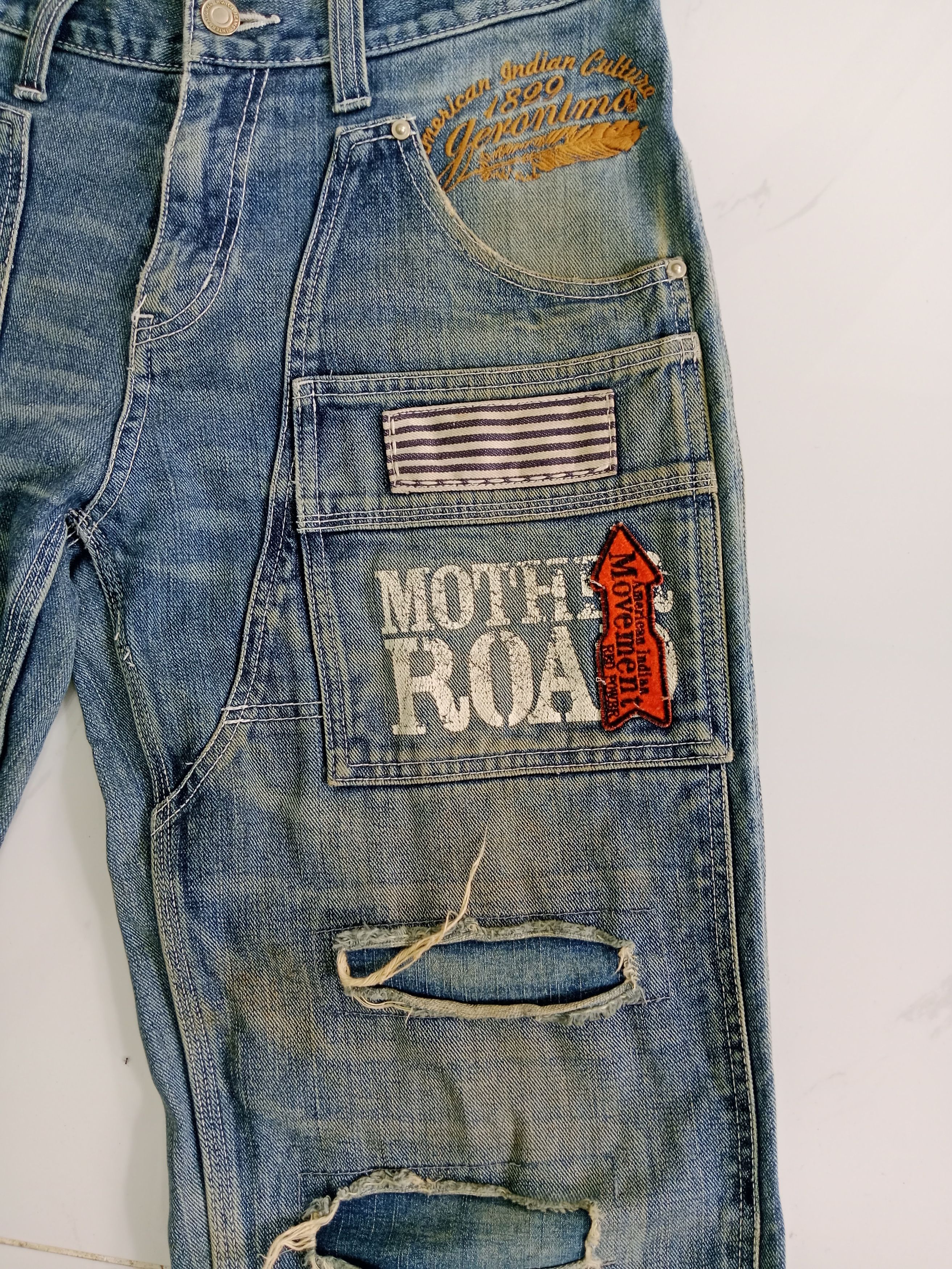 Indian Motorcycle MIND Of USA Jeans Motorcycle Denim American Indian Size US 32 / EU 48 - 8 Thumbnail