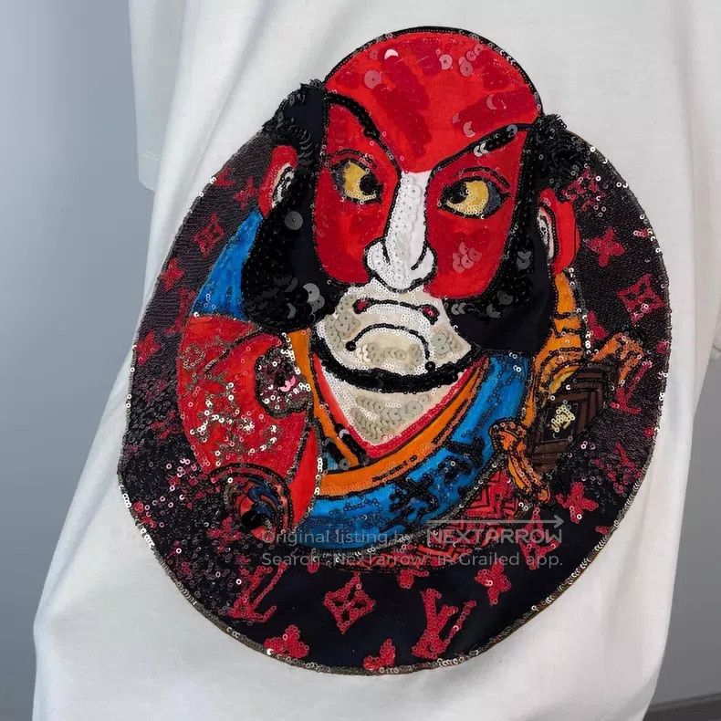Louis Vuitton Louis Vuitton Red sequin presbyopic face short sleeve Size US M / EU 48-50 / 2 - 2 Thumbnail
