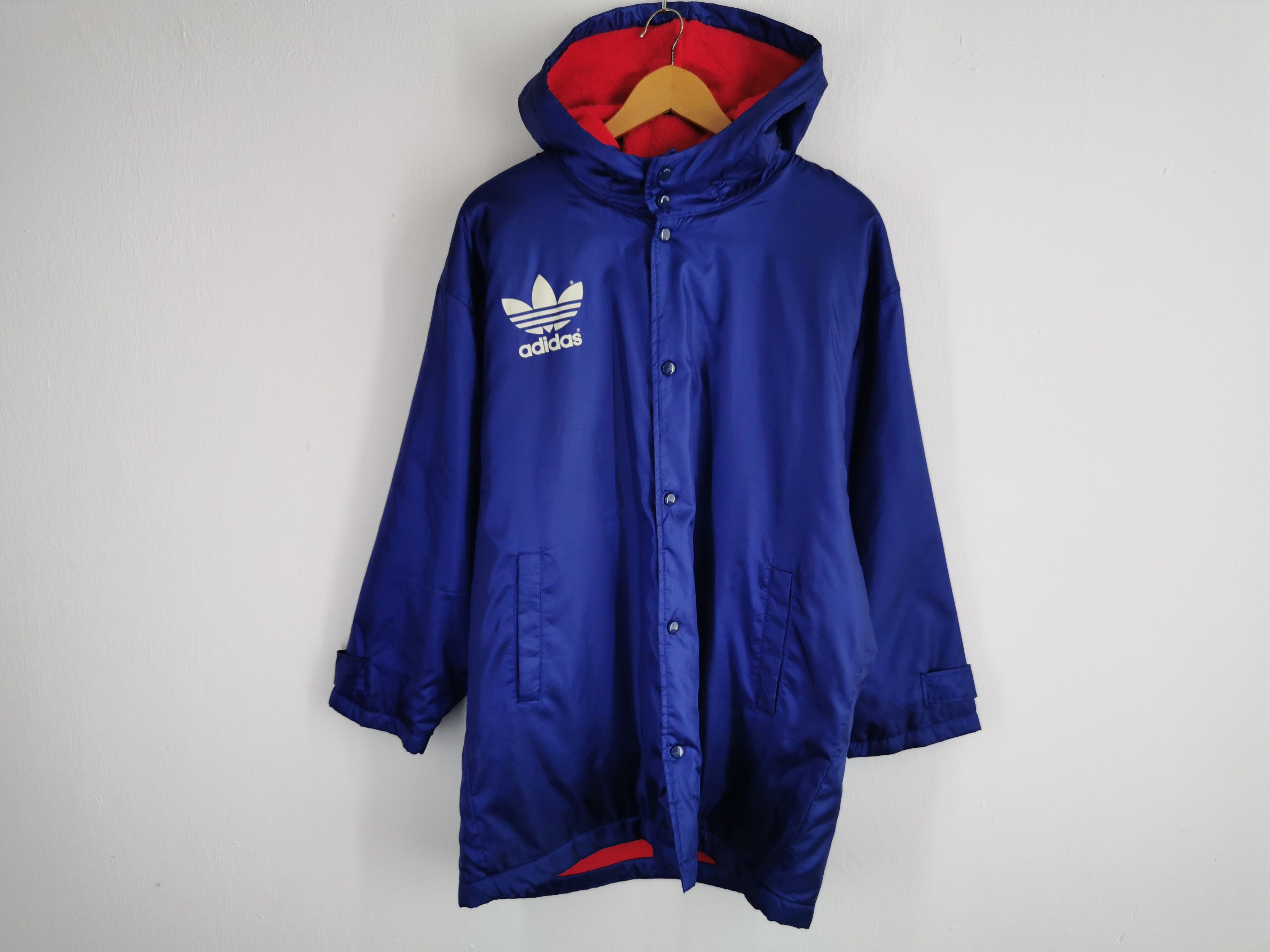 Adidas Vintage 90's Adidas Windbreaker Long Jacket Made In Japan Size US M / EU 48-50 / 2 - 1 Thumbnail