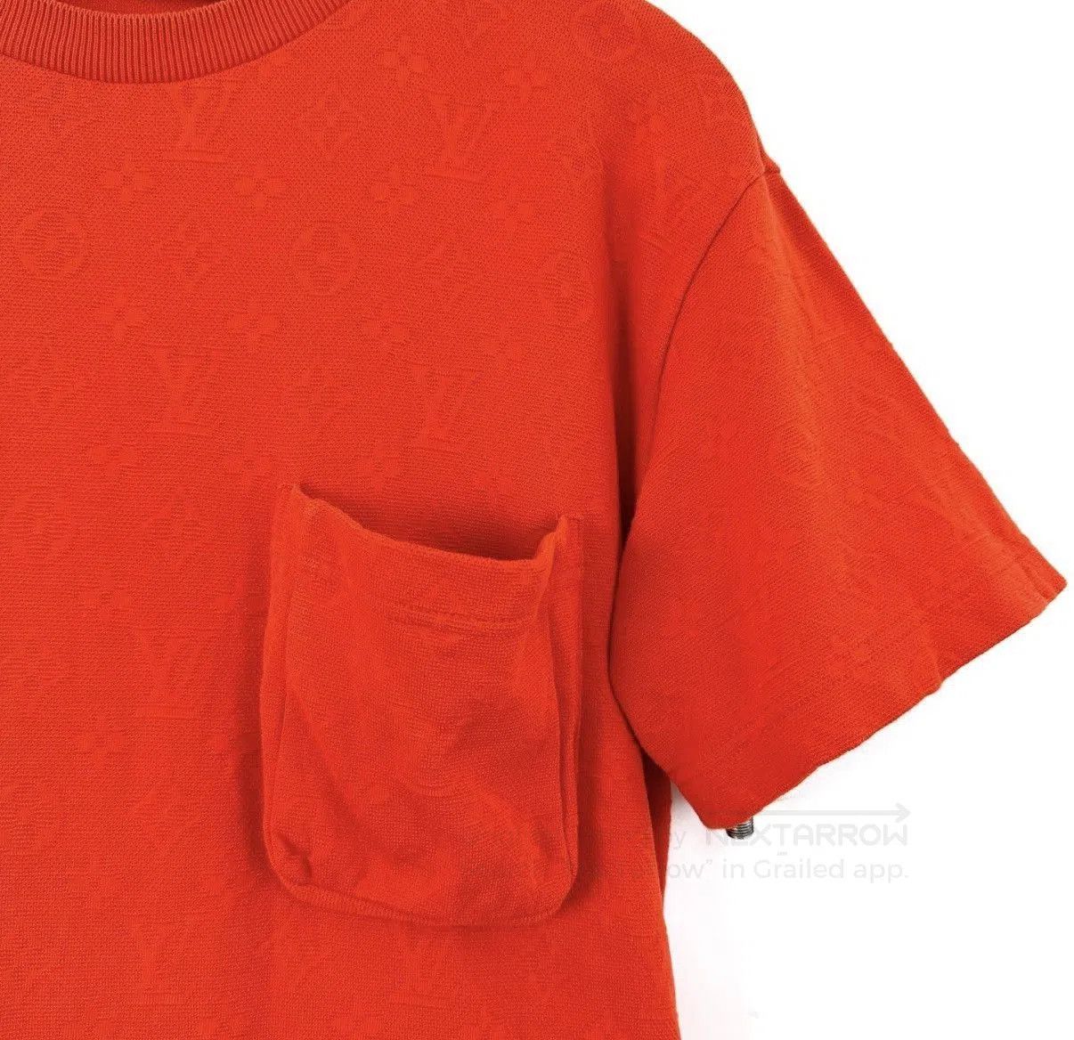 Louis Vuitton Red Short-Sleeve T-Shirt with Chest Pocket. Size US XS / EU 42 / 0 - 5 Thumbnail