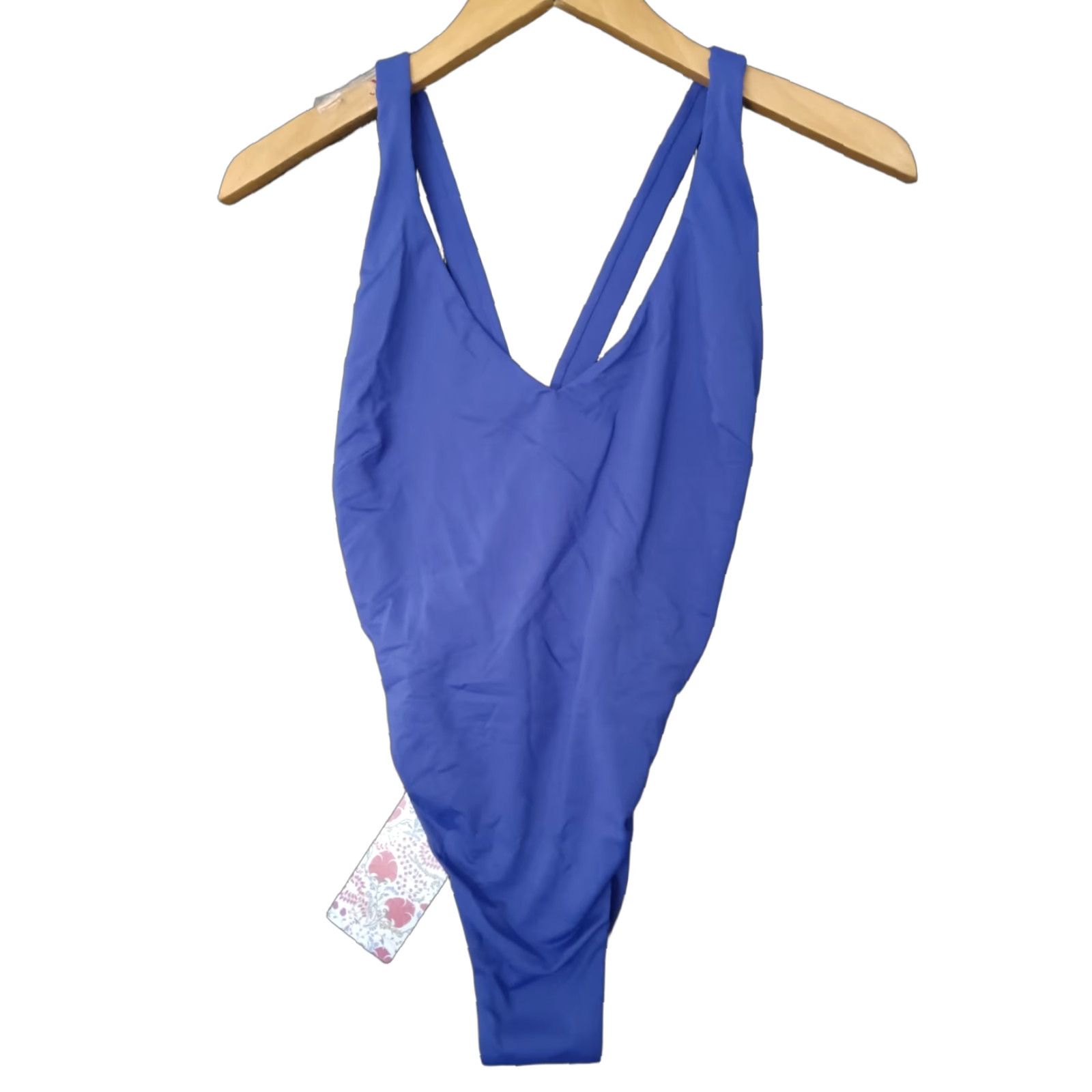 Vintage Toluca Swim One Piece Cross Back Blue Wide Strap Swimsuit S - Toluca - Women - One Piece - Blue - Swim - Beach - Fashion - Sexy - Vintage No Size S / US 4 / IT 40 - 1 Thumbnail