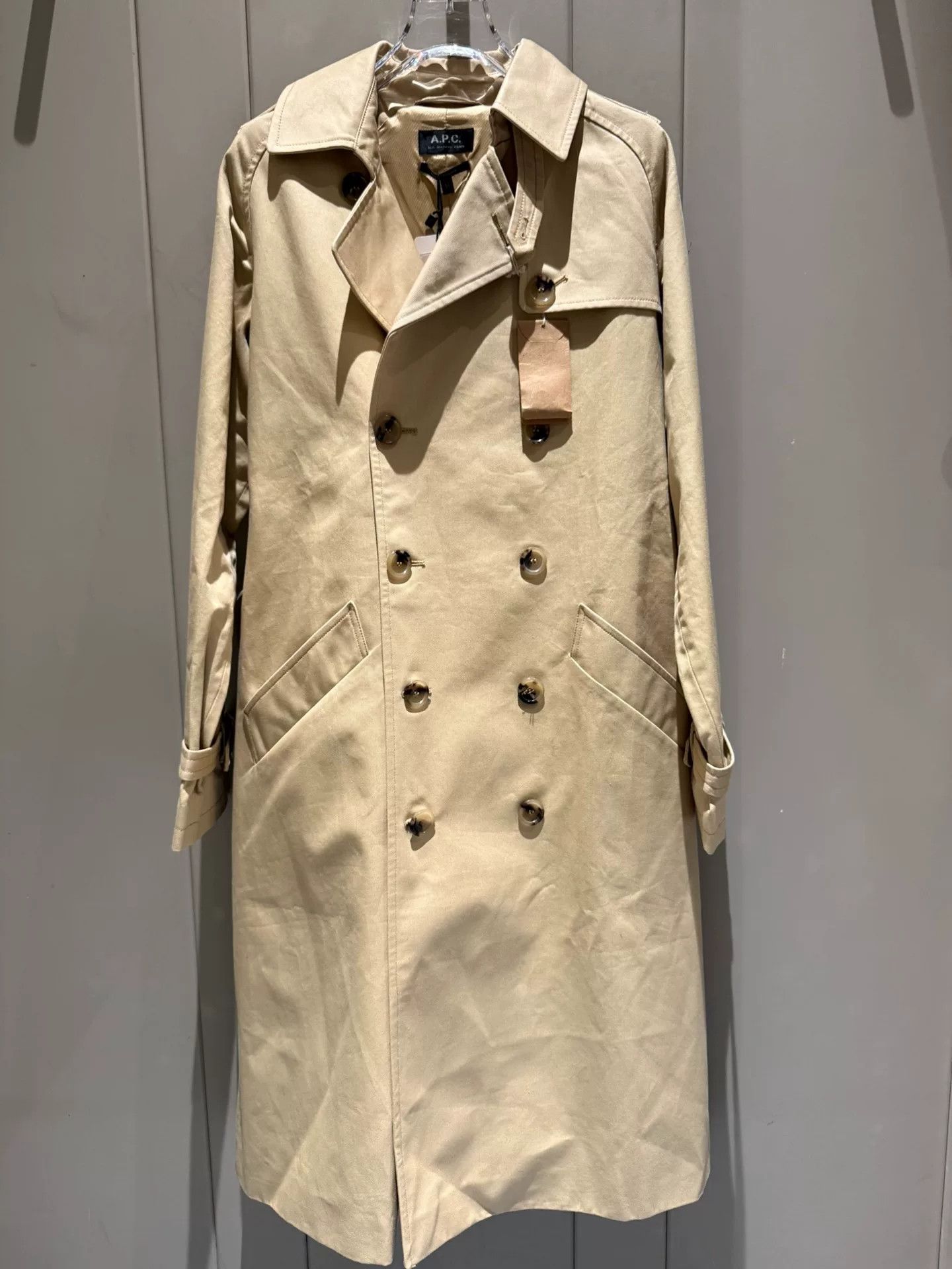 A.P.C. A.P.C. Classic Double-Breasted Trench Coat Size XXS / US 00 / IT 34 - 1 Thumbnail
