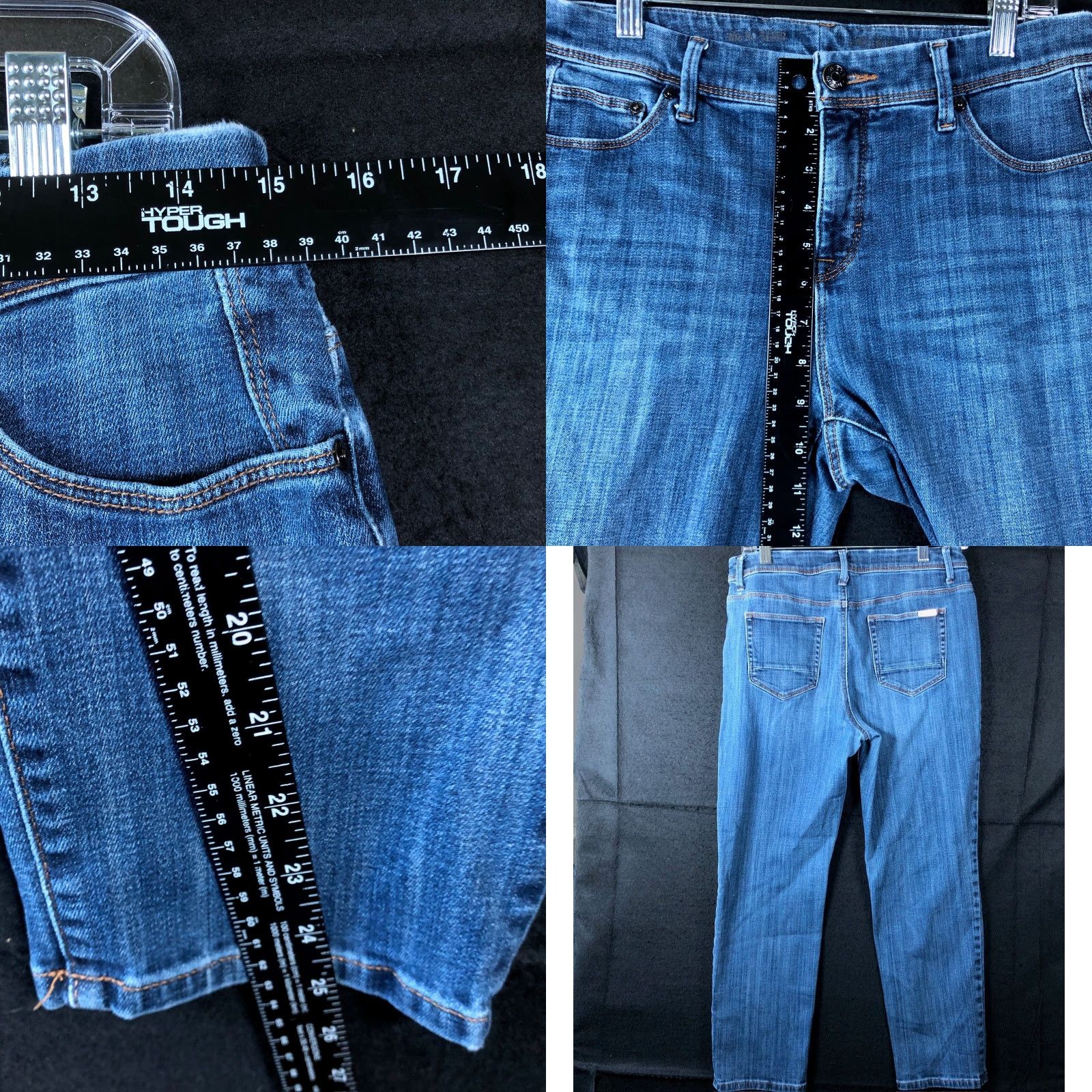 Vintage Chicos Womens Jeans Blue Denim Mid Rise So Slim Crop Stretch 0 (S) Size 30" / US 8 / IT 44 - 8 Thumbnail
