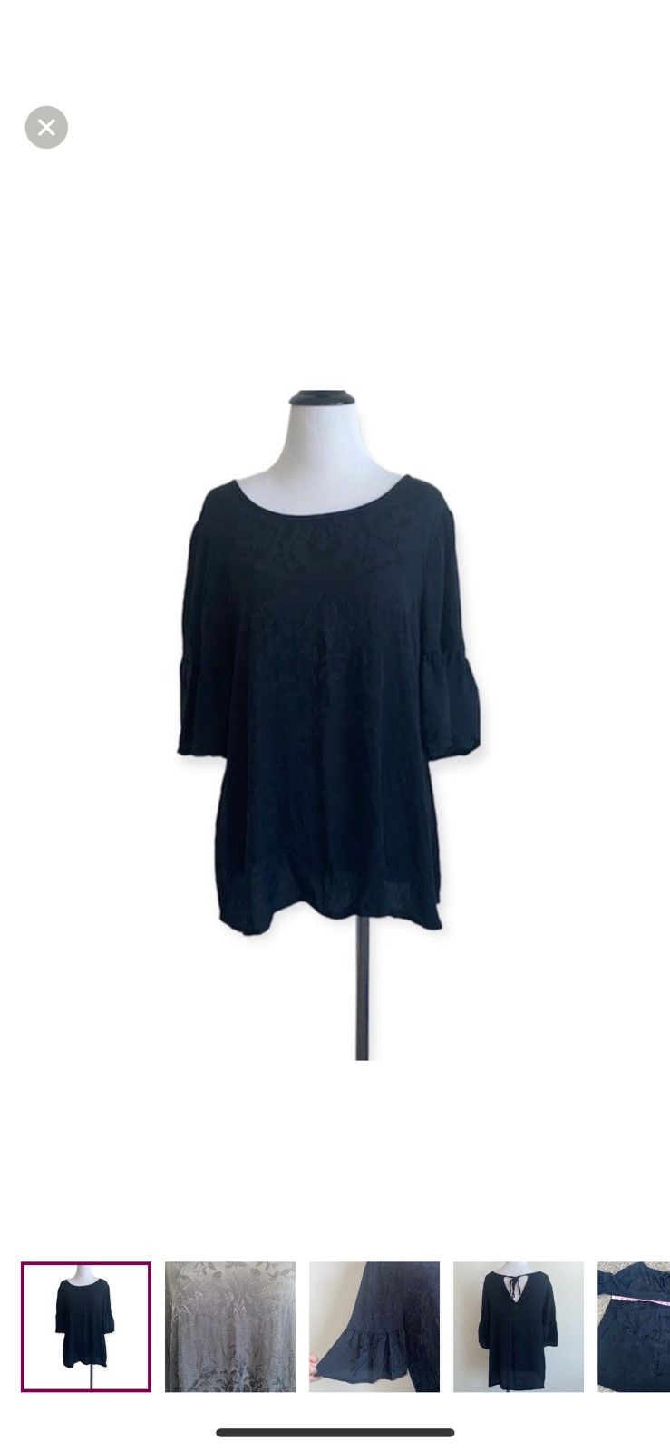 Lucky Brand Lucky brand medium black bell sleeves blouse Size M / US 6-8 / IT 42-44 - 1 Thumbnail