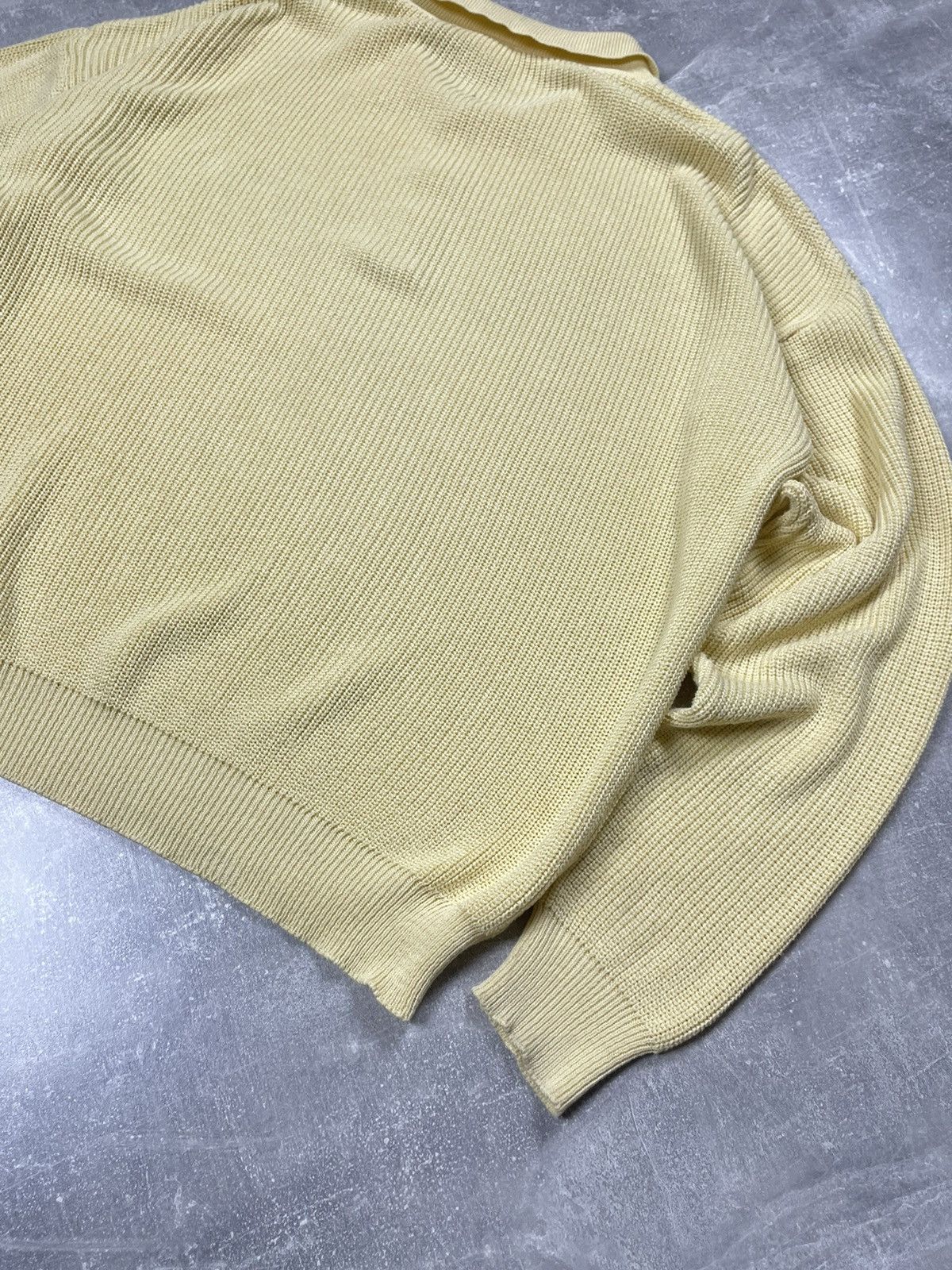 Puma × Vintage Puma Vintage Classic Logo Yellow Waffle Knitted Sweater Size US XXL / EU 58 / 5 - 5 Thumbnail