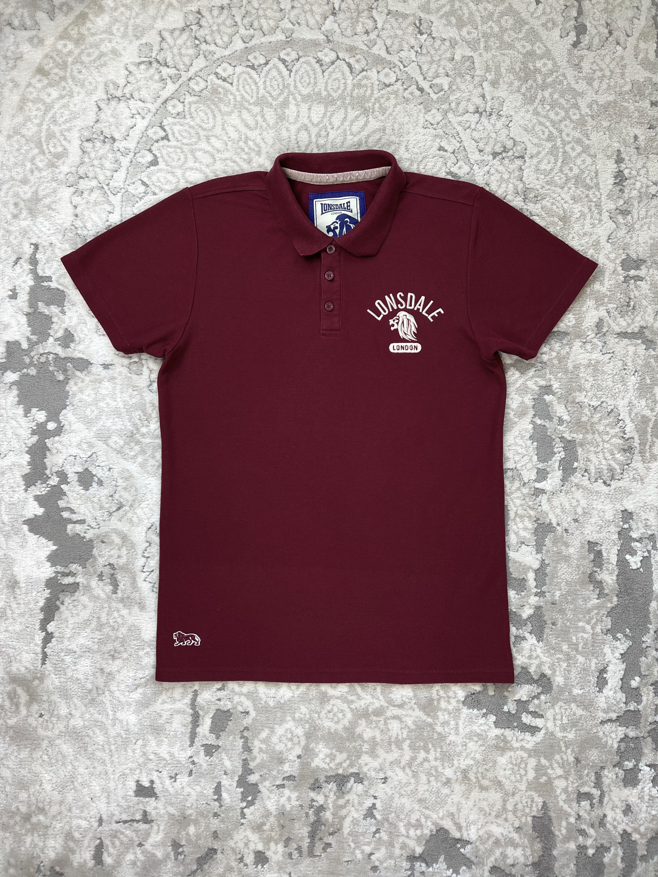 Lonsdale Lonsdale London Burgundy Polo Shirt Embroidered Logo Size US M / EU 48-50 / 2 - 1 Thumbnail