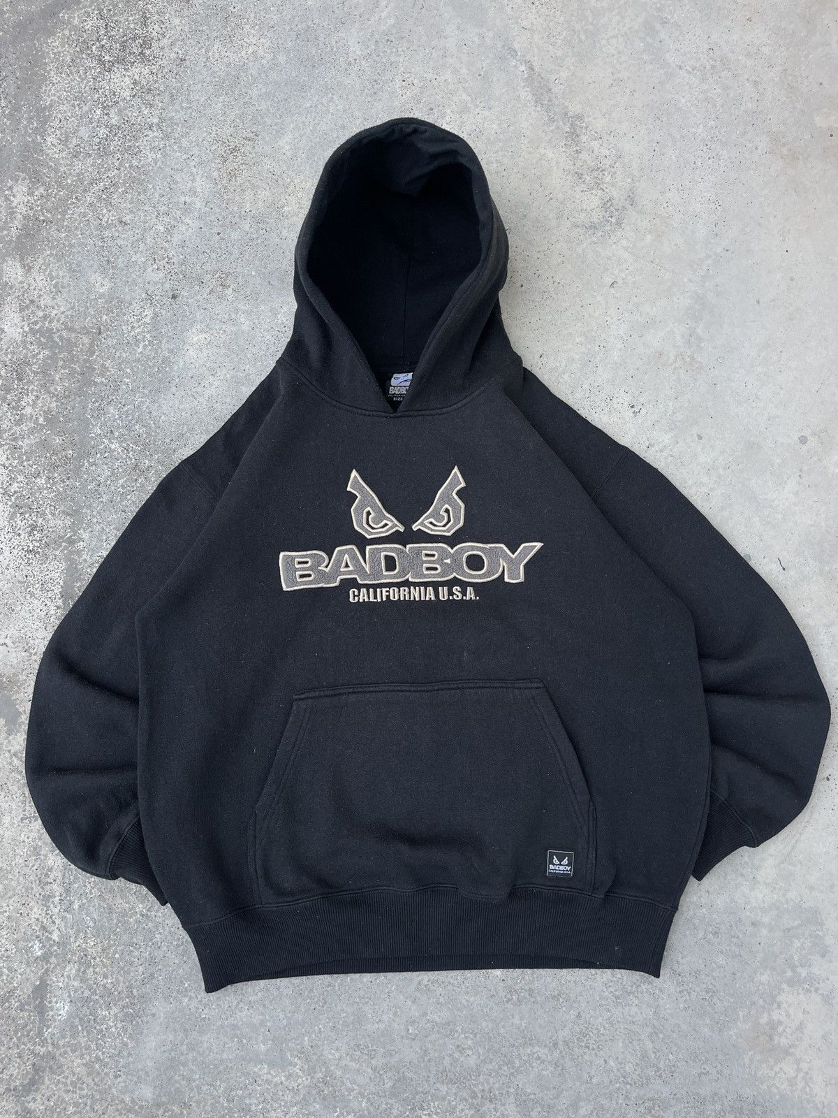 Japanese Brand × Vintage Vintage Bad Boy Carpet Printed Pullover Hoodie Size US L / EU 52-54 / 3 - 1 Thumbnail