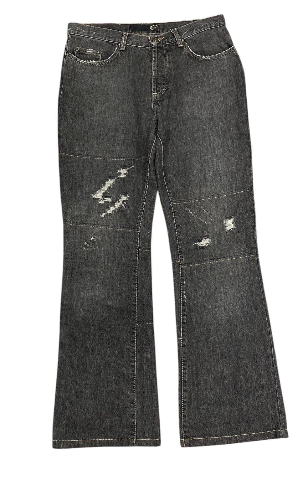 Kapital 💥 Flare Bootcut💥 Just Cavali Distress Design💥 Size US 30 / EU 46 - 1 Thumbnail
