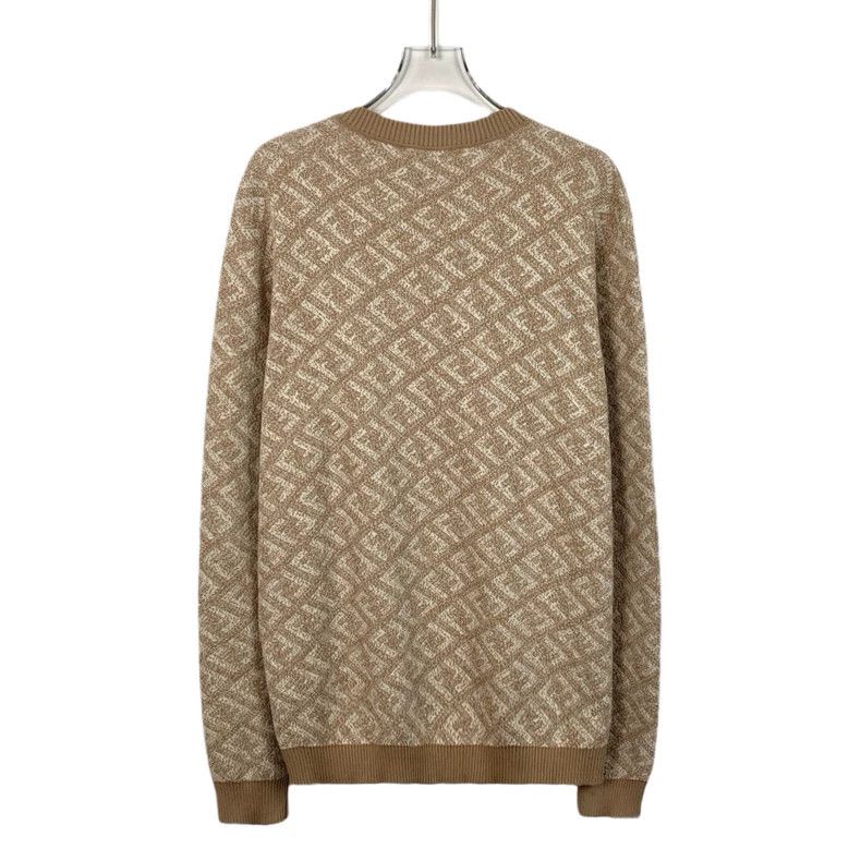 Fendi FENDI Brown Logo Letter Floral Printed Cotton Crew Neck Lo Size US M / EU 48-50 / 2 - 2 Thumbnail