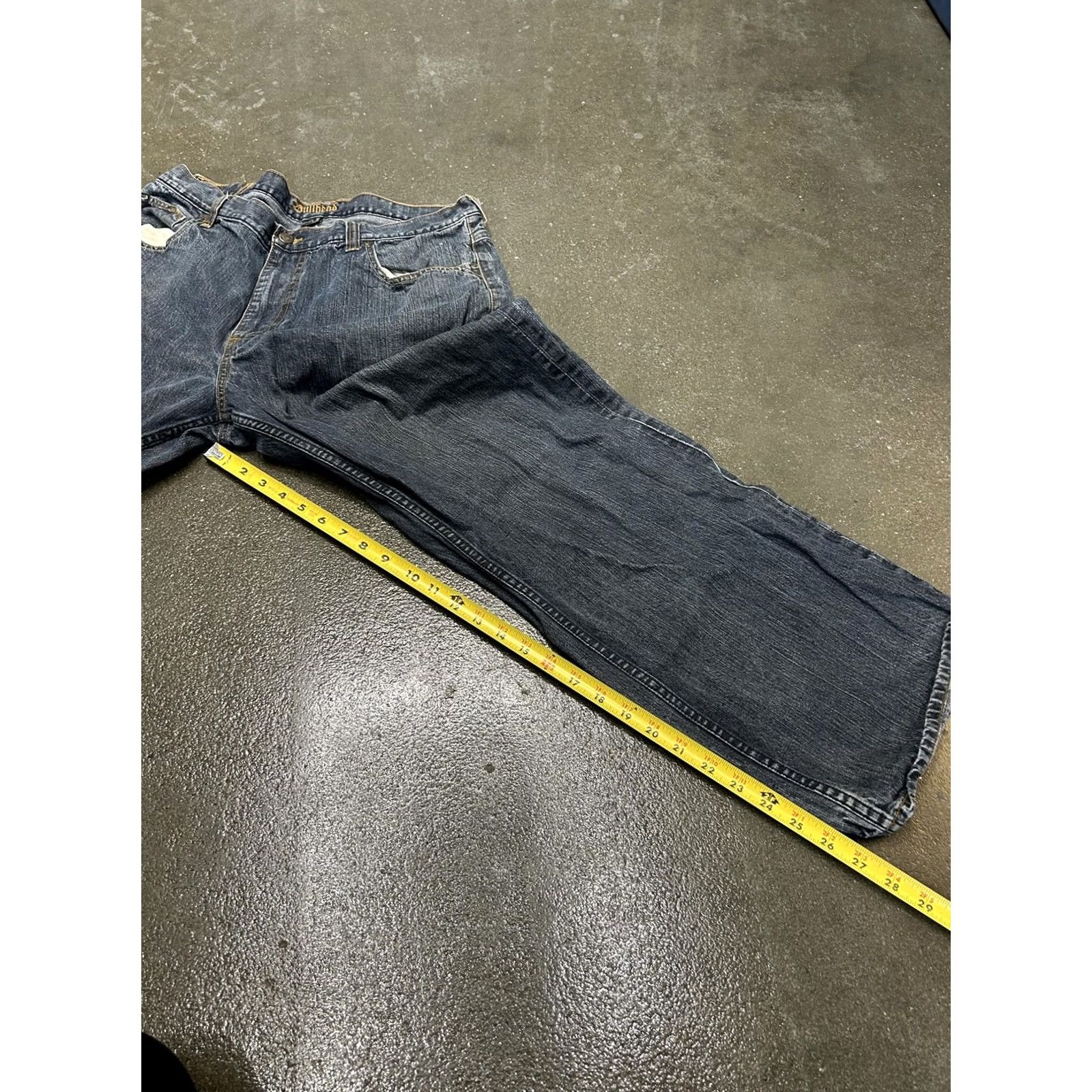 Pacsun PacSun Bullhead Jeans Mens 38x32 Blue Relaxed Fit Straight Leg Denim Dark Wash Size US 38 / EU 54 - 6 Thumbnail