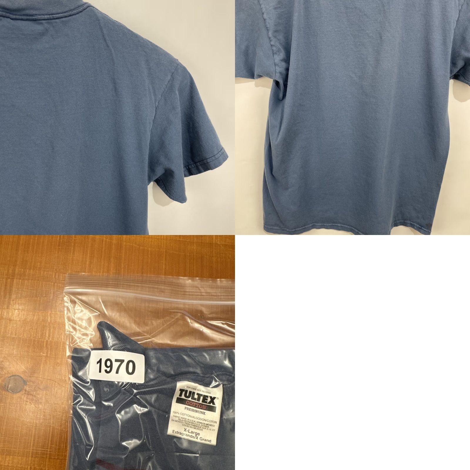Tultex VINTAGE Tultex T-Shirt Men XL Blue Distressed Fisherman Logo Graphic Print Short Sleeve Crew Neck All Seasons Regular Fit 2000-2009 Man Size US XL / EU 56 / 4 - 10 Thumbnail