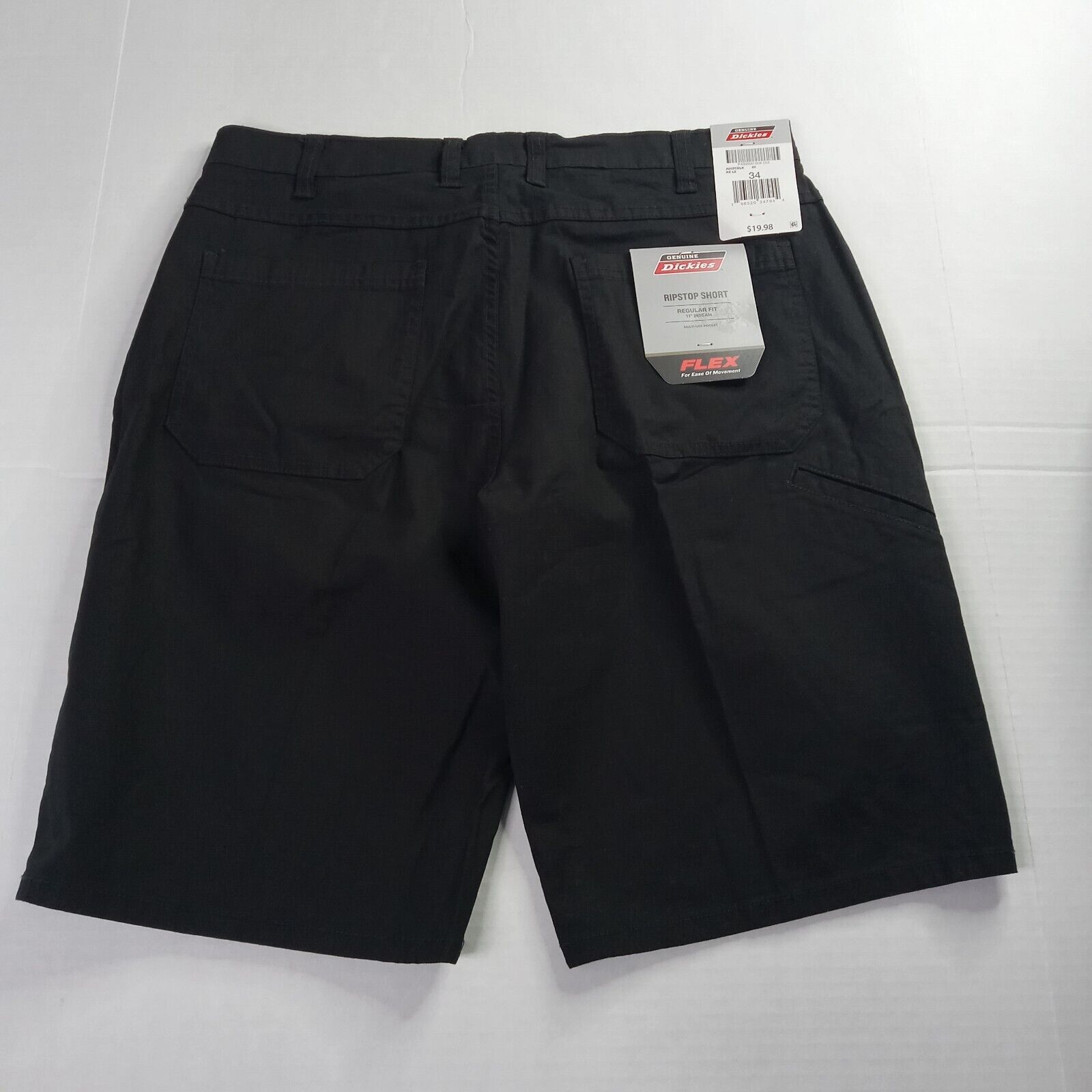 Dickies Dickies Ripstop Shorts Men's 34 Black Regular Fit 11" Inseam Size US 34 / EU 50 - 3 Thumbnail