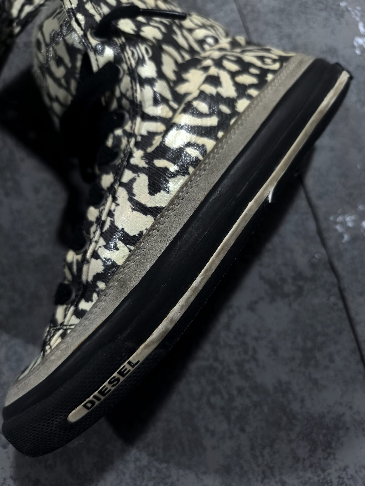 Diesel Diesel Expoflap y2k fur leather sneakers Size US 5 / IT 35 - 15 Thumbnail