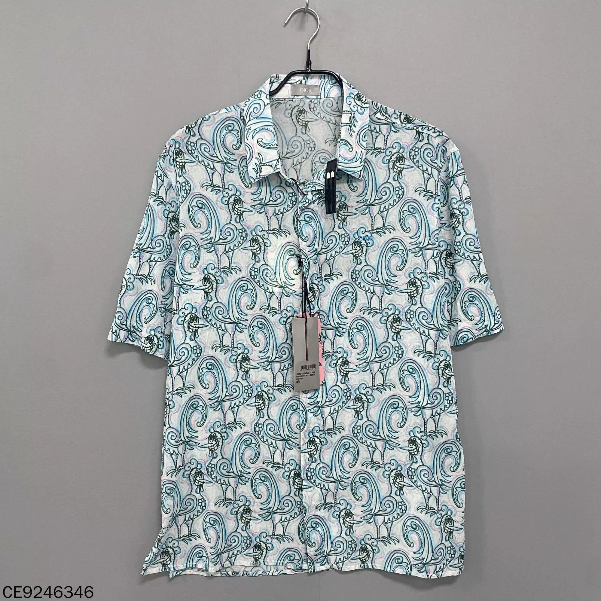 Dior Dior Doodle Island Resort Short-Sleeve Shirt 39 Size US M / EU 48-50 / 2 - 1 Thumbnail