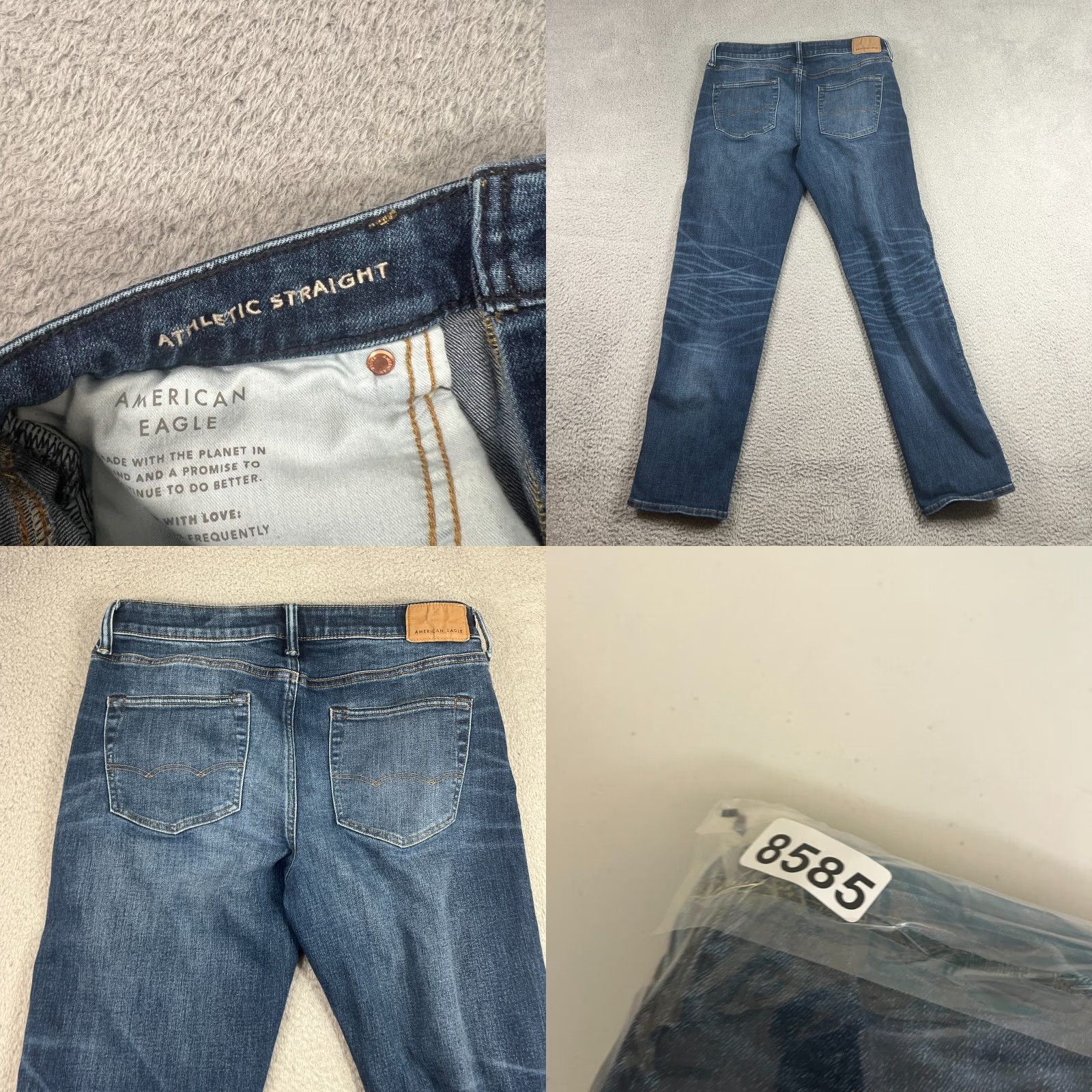 American Eagle Outfitters American Eagle Jeans Men Slim Straight 32x34 Blue Preppy Airflex+ Athletic Size US 32 / EU 48 - 8 Thumbnail