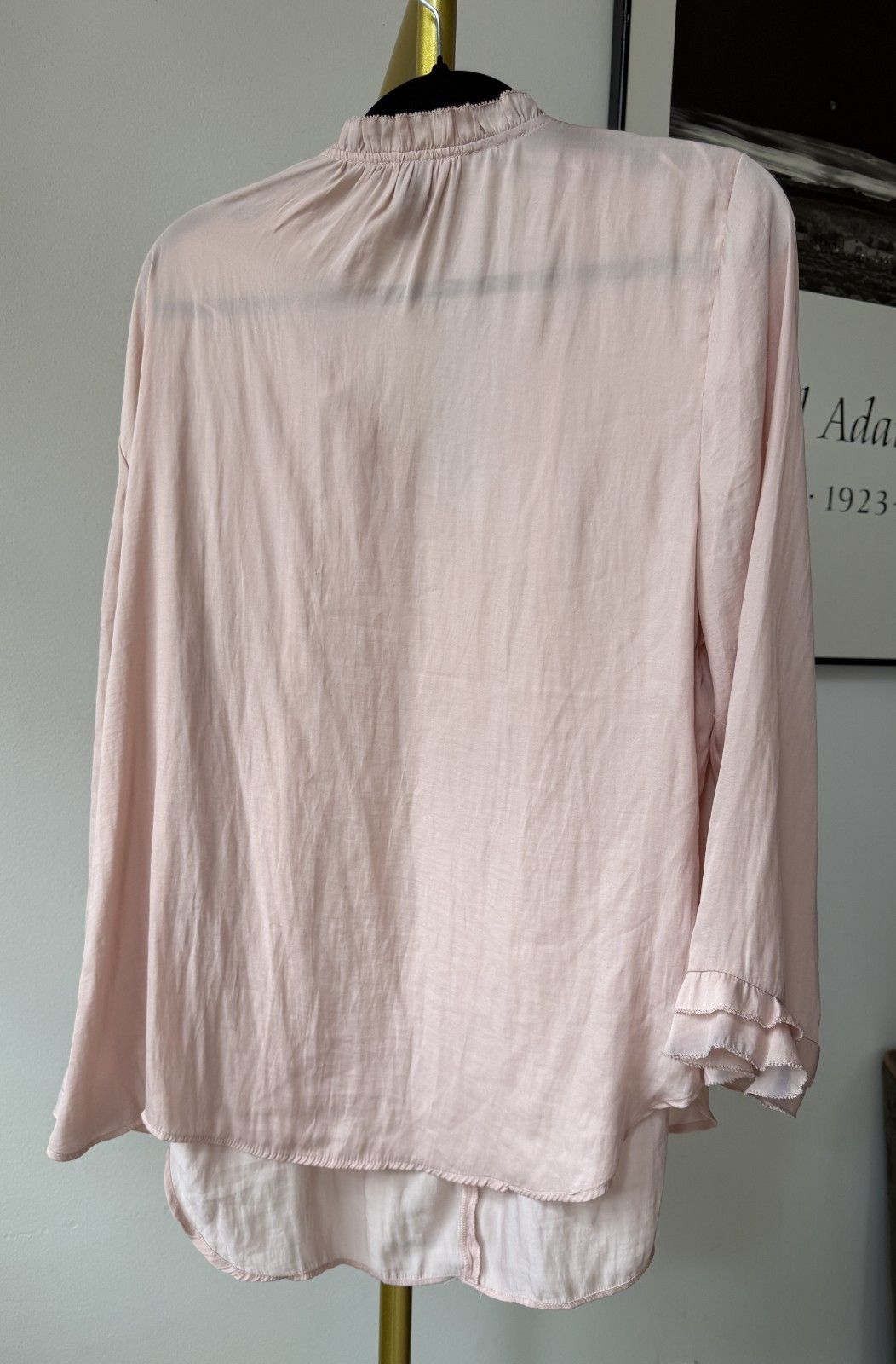 Other Chelsea & Theodore Womens XL Blush Pink Blouse Lightweight Size XL / US 12-14 / IT 48-50 - 2 Thumbnail