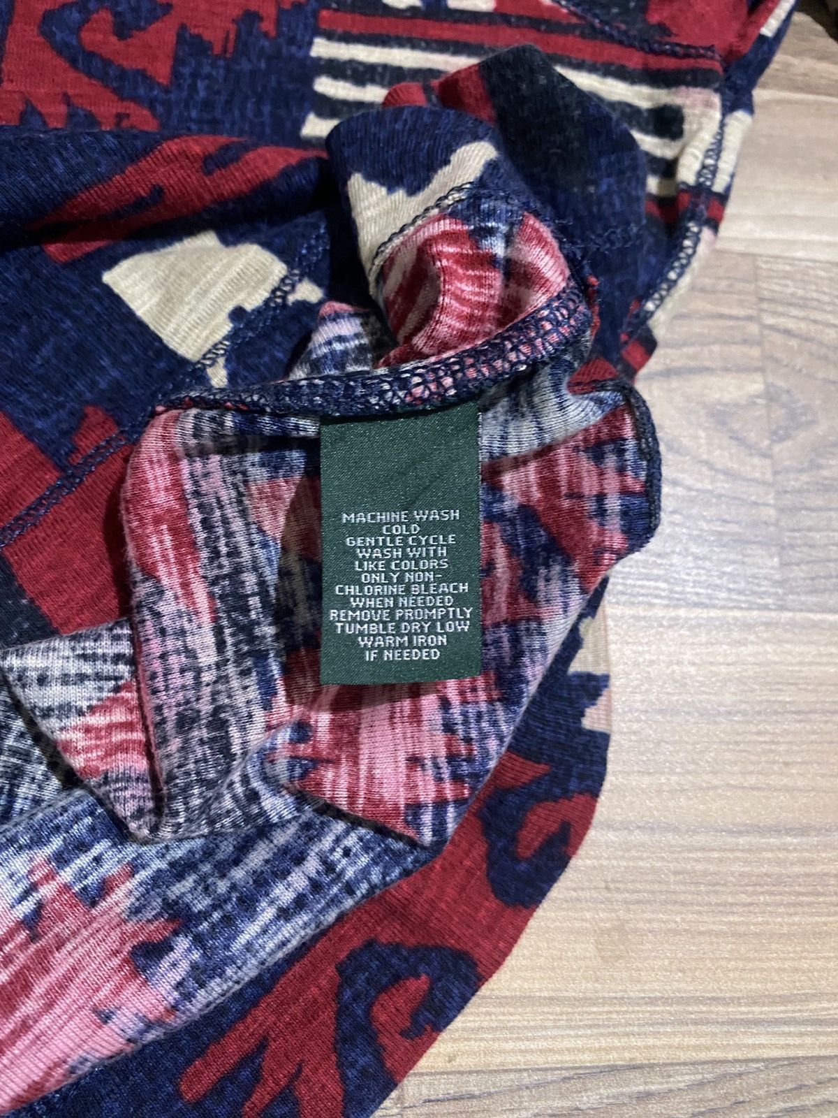 Designer × Polo Ralph Lauren × Vintage POLO RALPH LAUREN AZTEC LONG SLEEVE TEE Size ONE SIZE - 6 Thumbnail