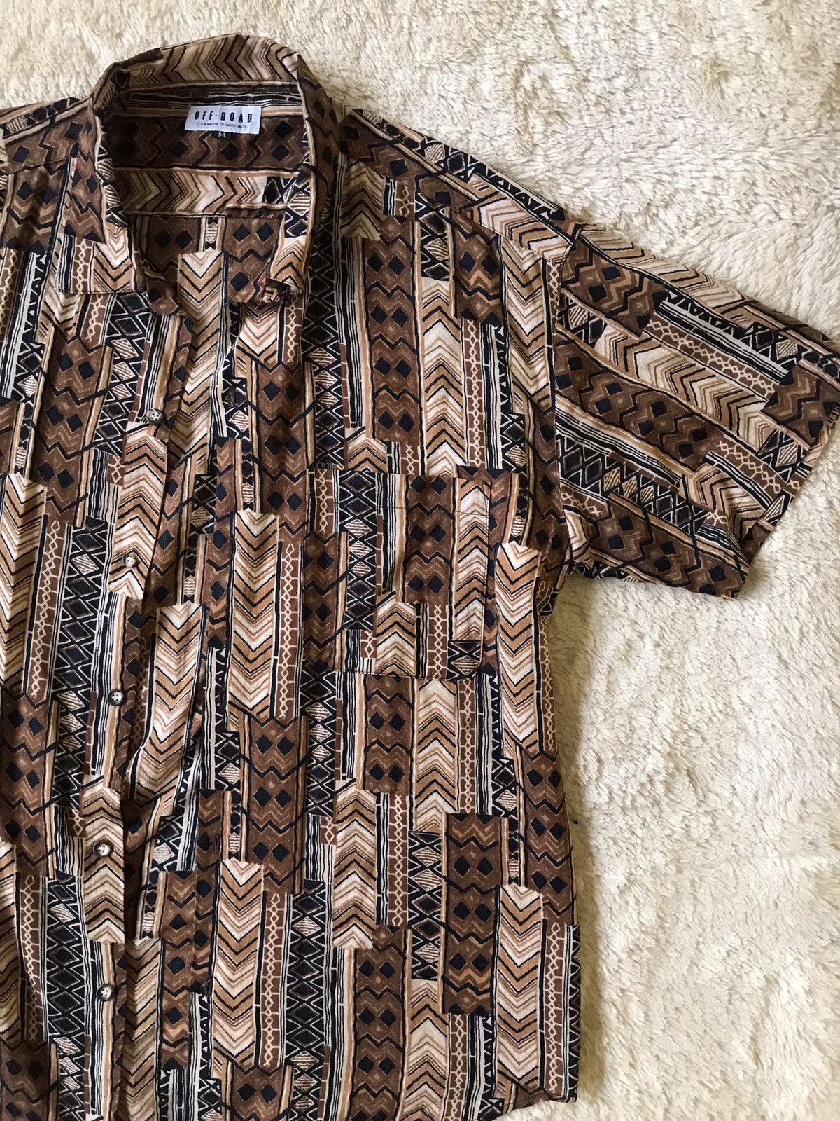 Japanese Brand Off Road Shirt Short Slevee Buttondown Size US L / EU 52-54 / 3 - 3 Thumbnail