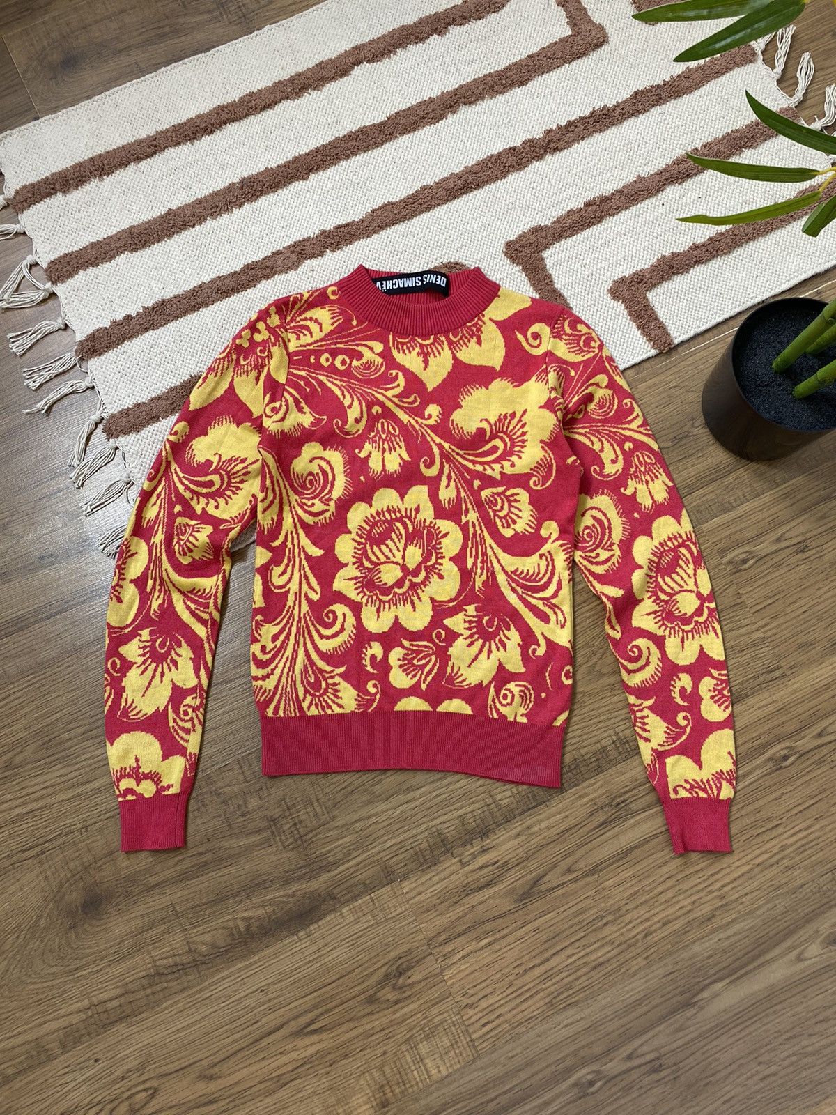 Denis Simachev DENIS SIMACHEV VINTAGE PATTERNS SWEATER Size M / US 6-8 / IT 42-44 - 1 Thumbnail