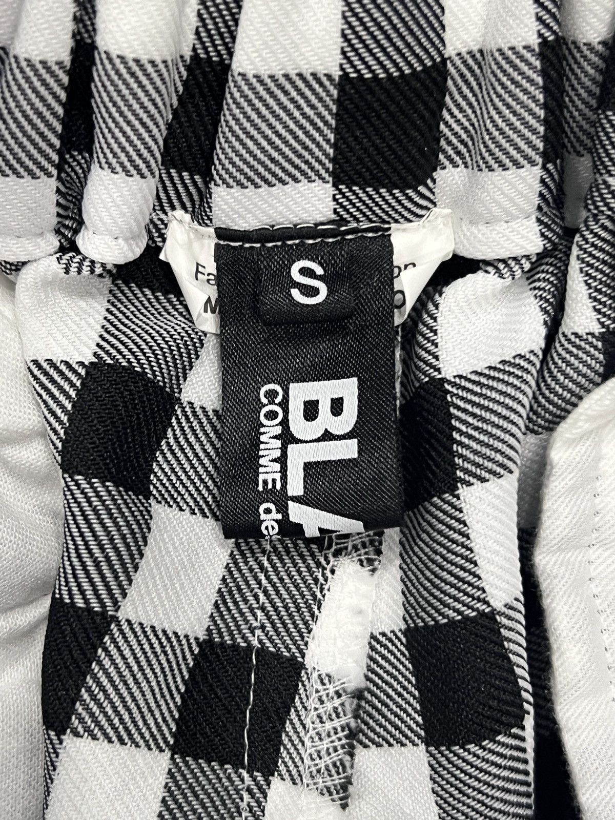Comme des Garcons Black Black Comme des Garçons 2023 Check Cropped Pants Size US 30 / EU 46 - 9 Thumbnail