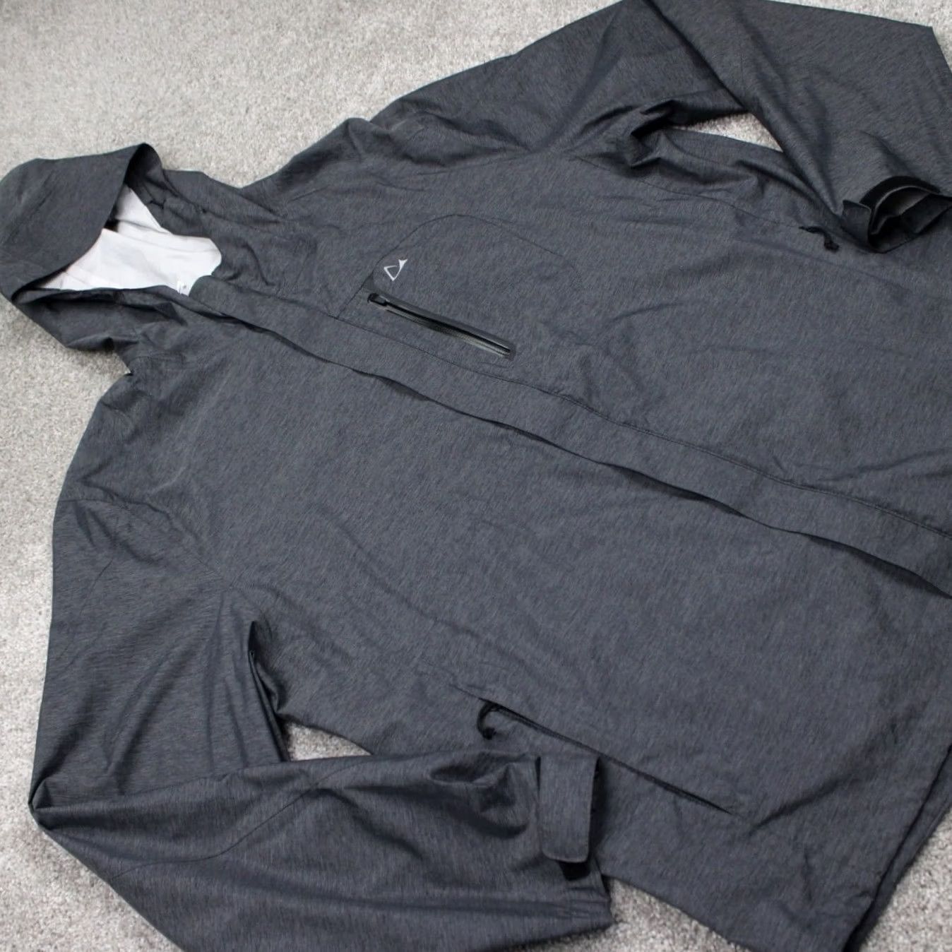 Vintage Paradox Jacket Mens XL Gray Windbreaker Full Zip Hooded Nylon/Poly Rain Coat Size US XL / EU 56 / 4 - 6 Thumbnail