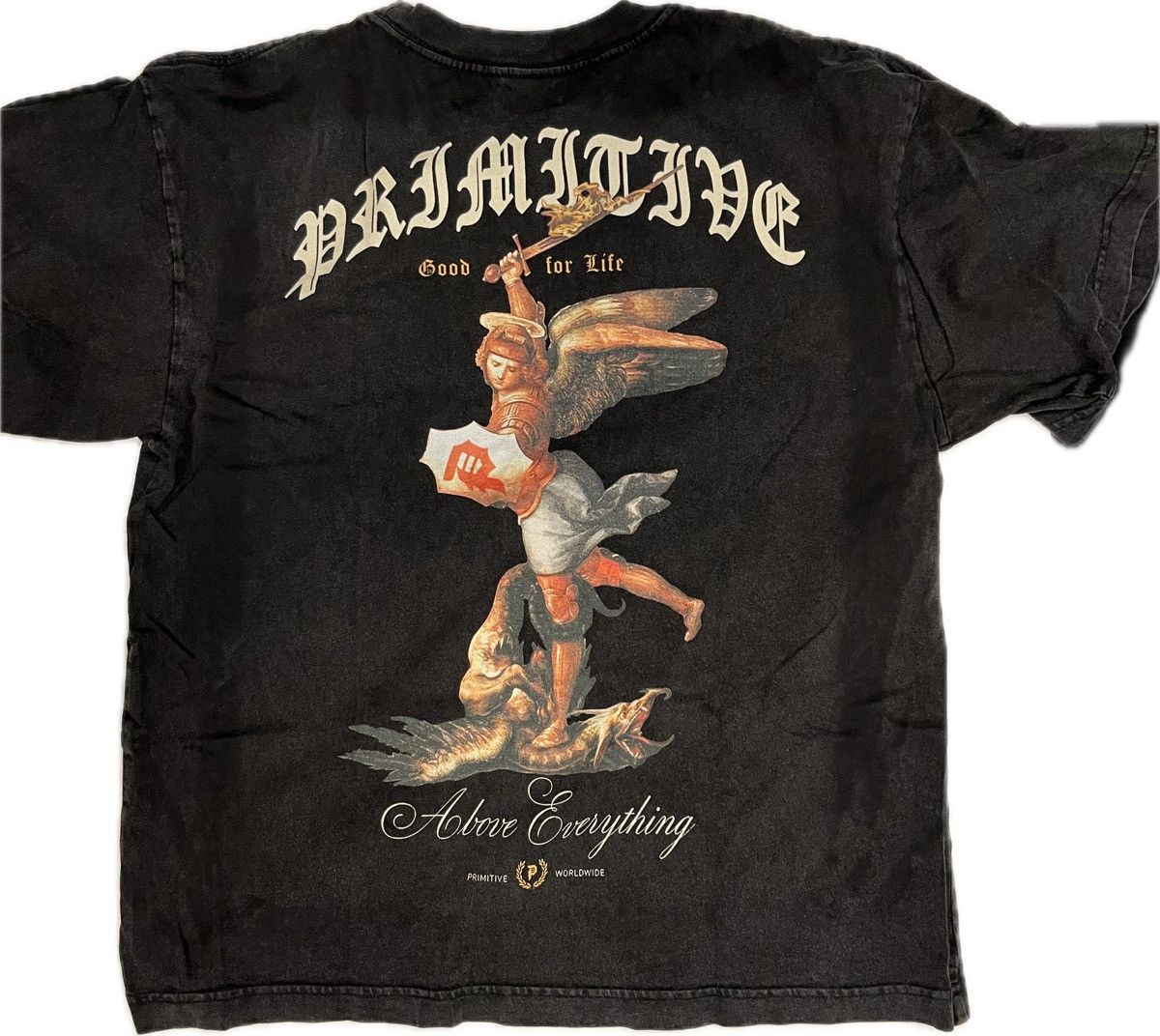 Primitive Primitive Skateboarding Above Everything Angel Black T-Shirt Size US S / EU 44-46 / 1 - 1 Thumbnail