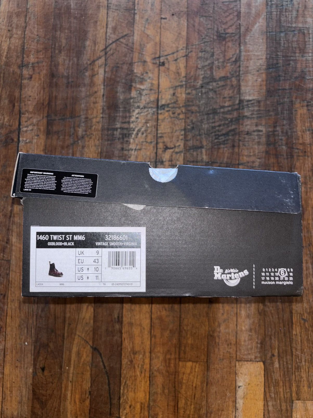 Dr. Martens × MM6 1460 Twisted & Reimagined Steel-Toe Trunk Boots Size US 10 / EU 43 - 8 Thumbnail