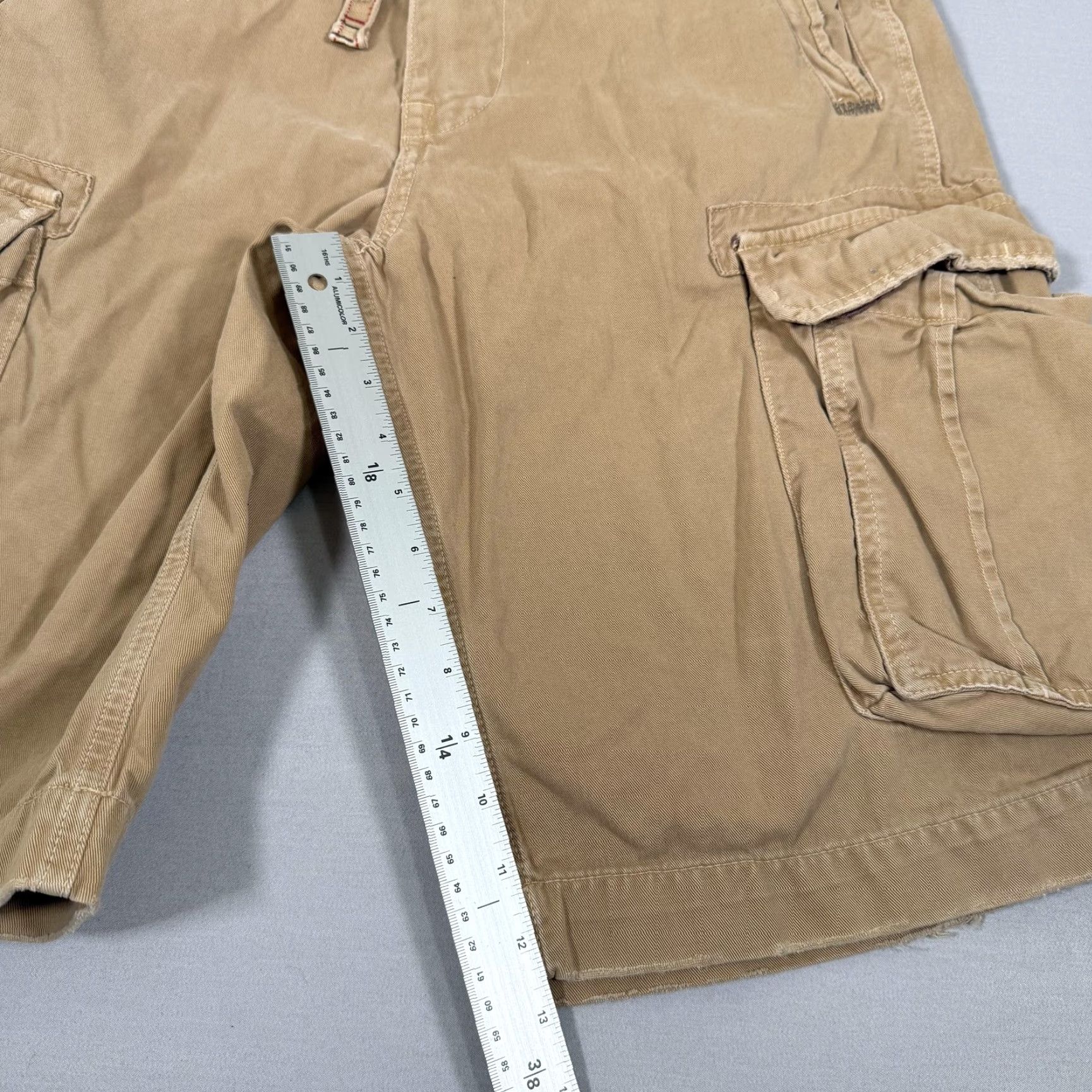 American Eagle Outfitters American Eagle Outfitters Cargo Shorts 32 Khaki Beige Cotton Adjustable Waist Pockets Mens Size US 32 / EU 48 - 5 Thumbnail