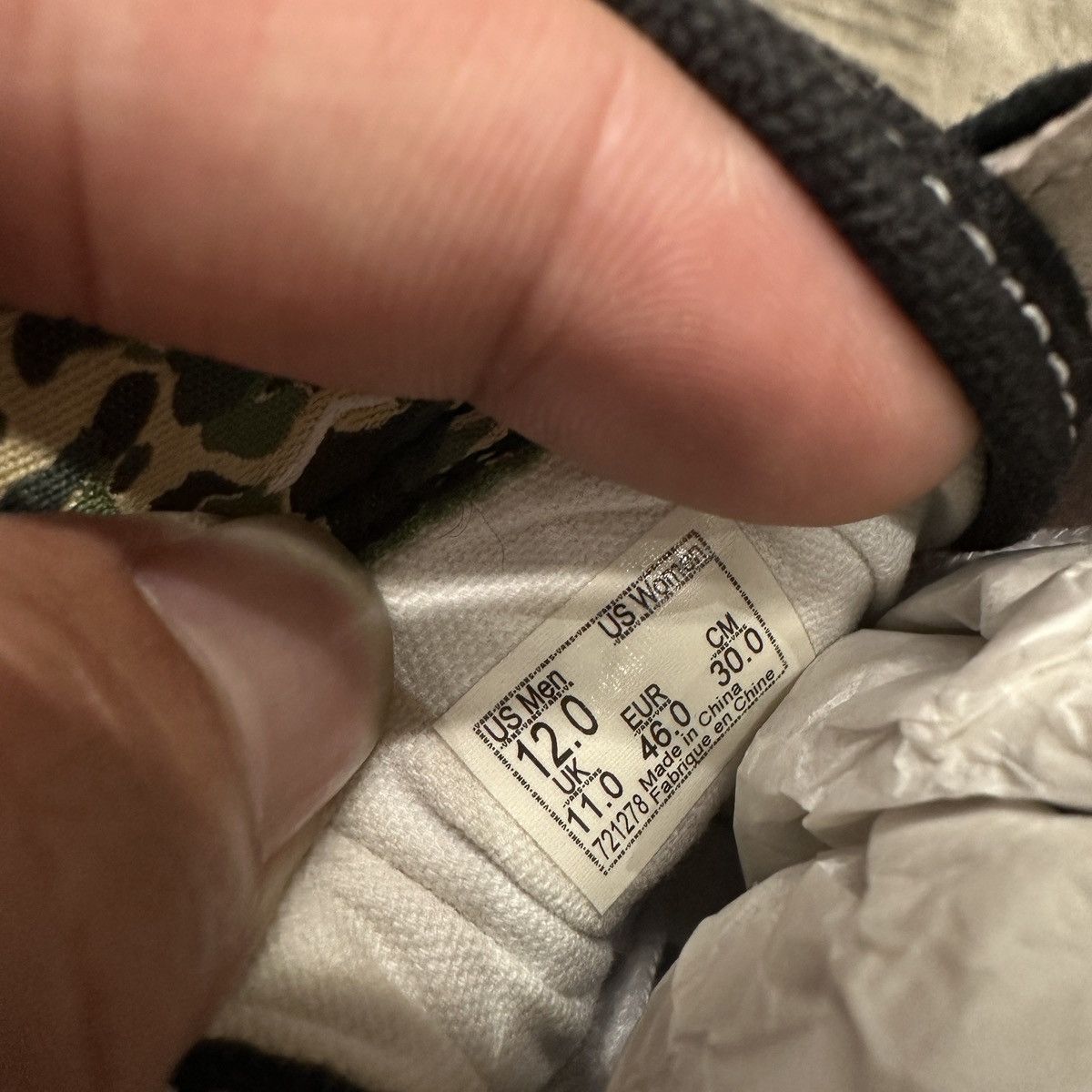 Bape Vans OldSkool x Bape Size US 12 / EU 45 - 7 Thumbnail