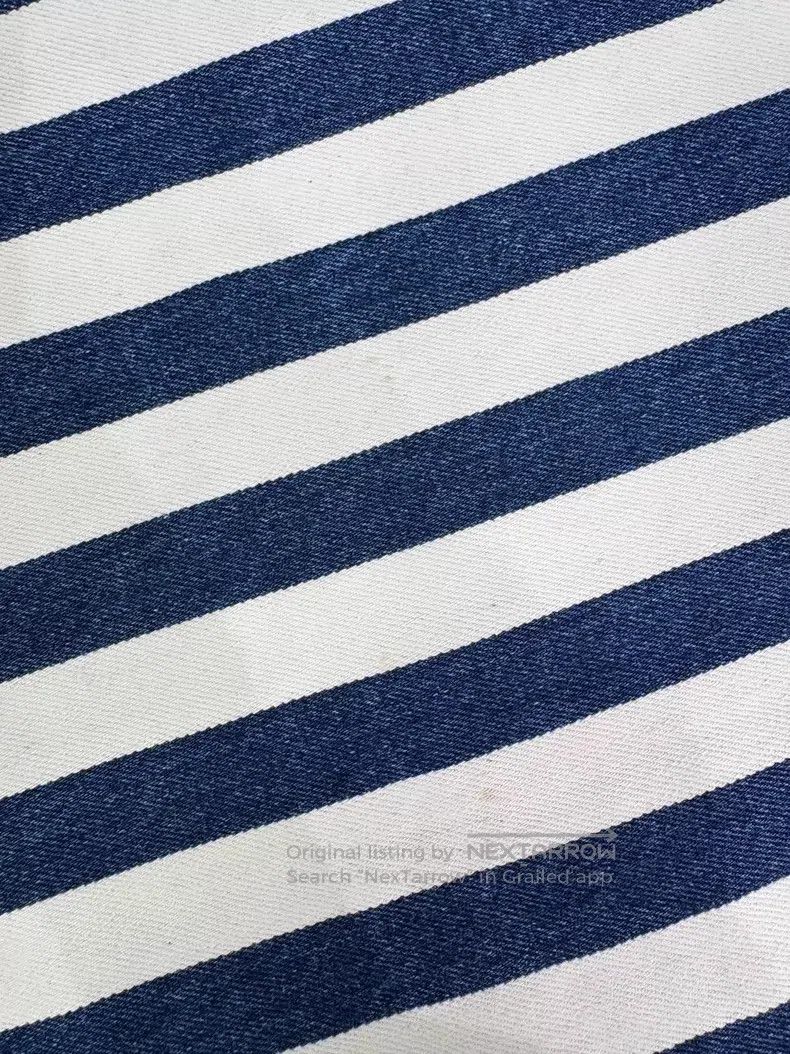 Prada Prada Blue and white striped triangle logo suspender dress Size XS / US 0-2 / IT 36-38 - 8 Thumbnail