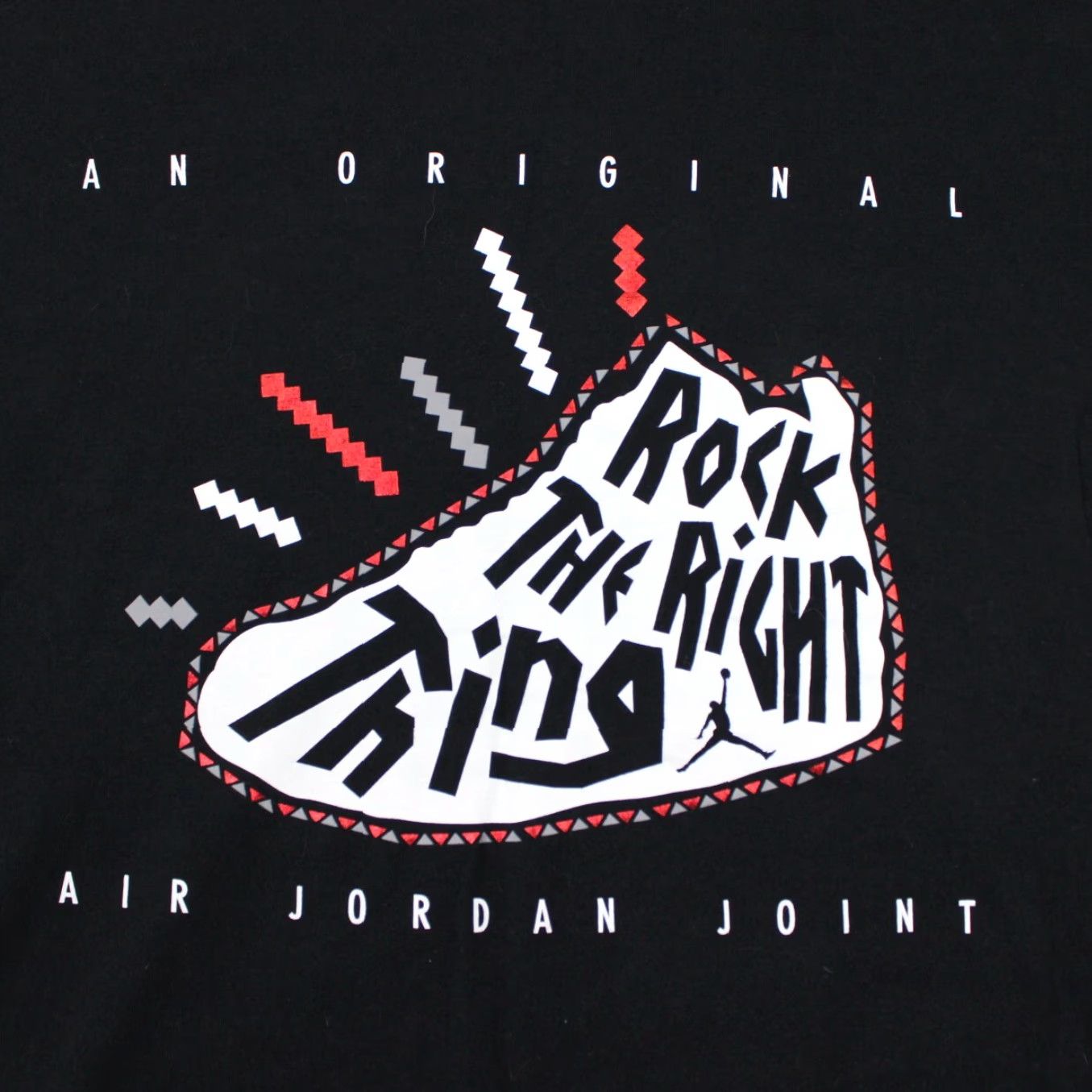 Jordan Brand Nike Air Jordan Jumpman Shirt Men M Black S/S Pullover Rock the Right Thing Size US M / EU 48-50 / 2 - 5 Thumbnail