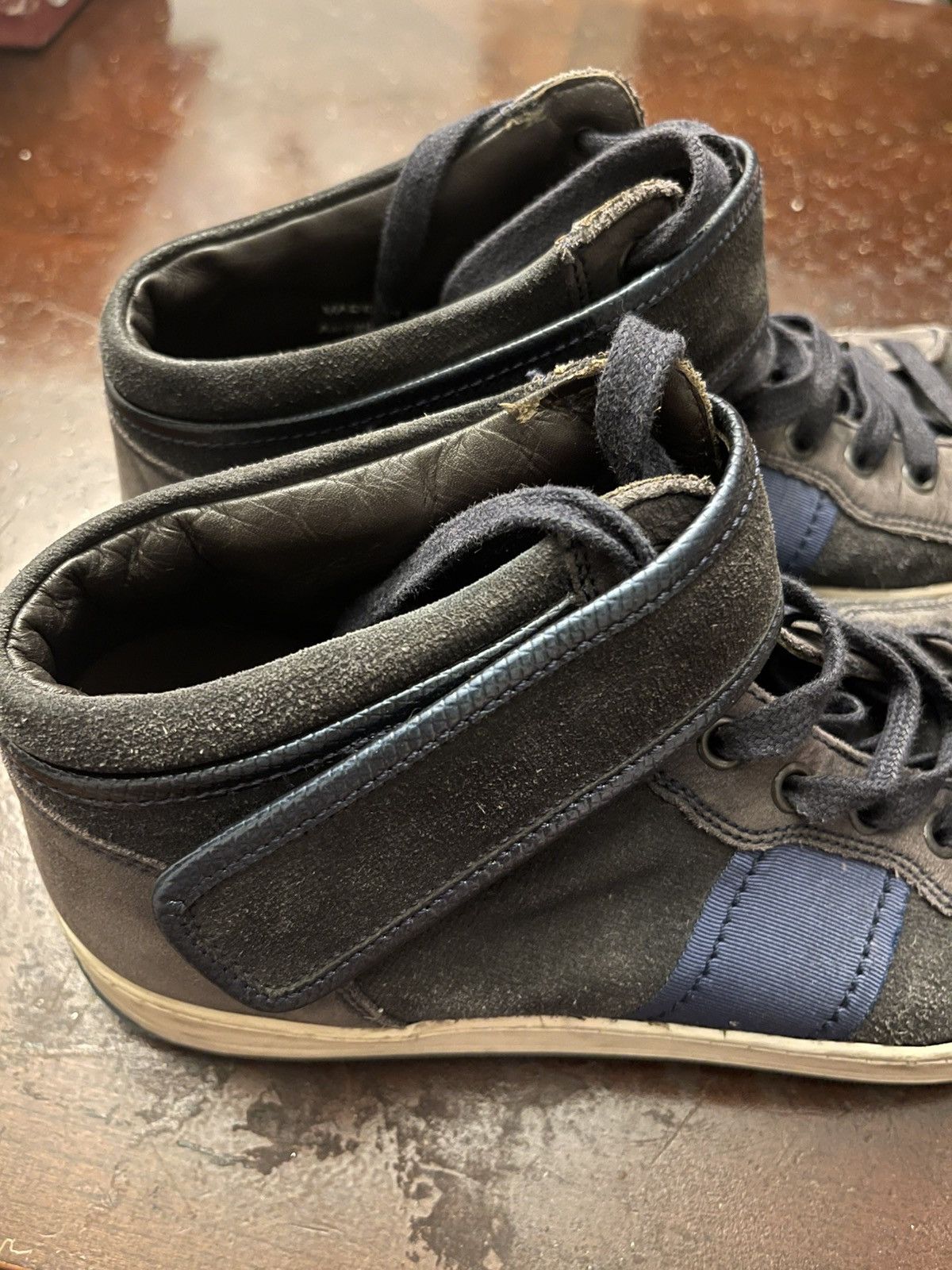 Lanvin Lanvin Mens Size 8 High Top Strap Sneakers Black Suede Size US 8 / EU 41 - 5 Thumbnail