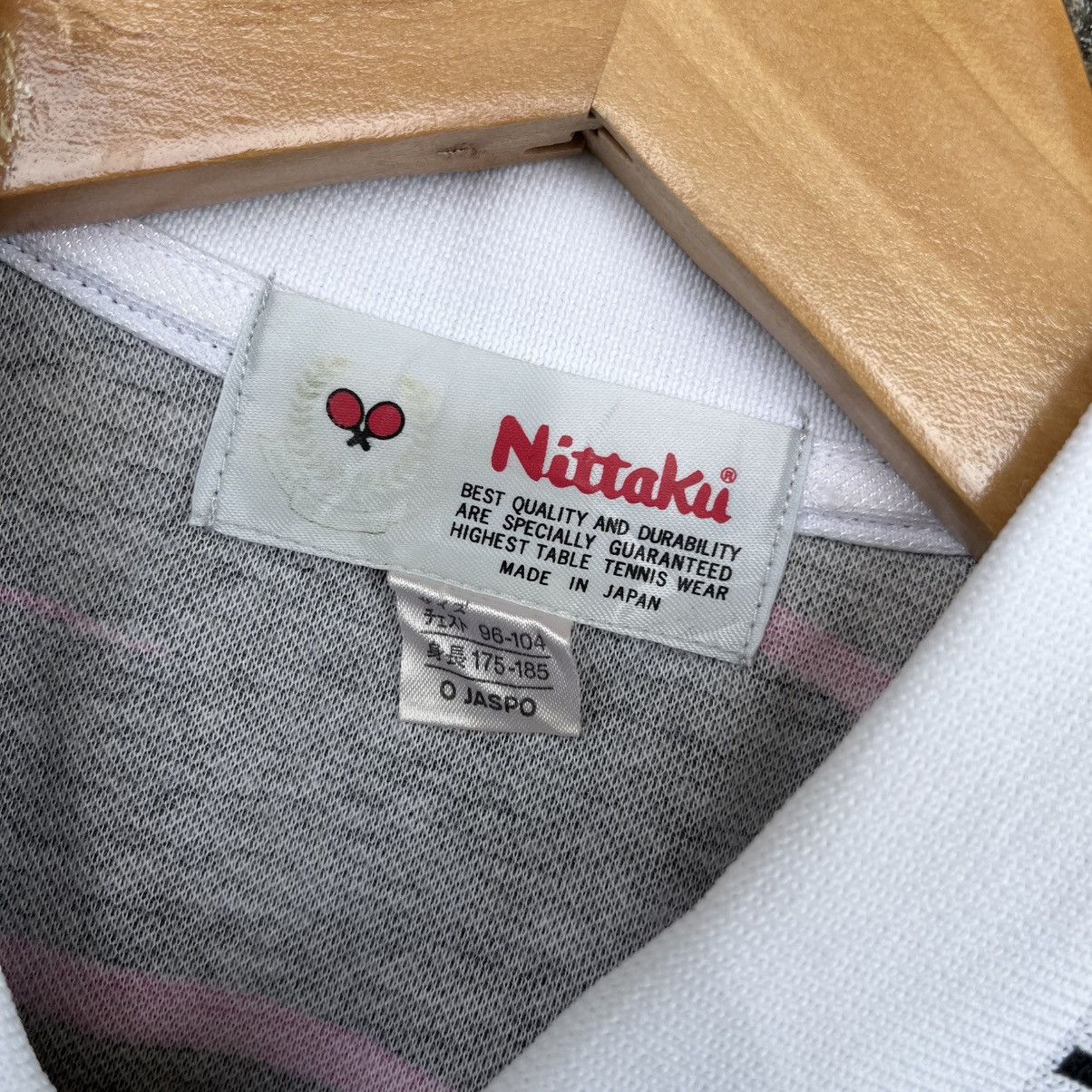 Japanese Brand Vintage 90s NITTAKU Table Tennis Jersey Single Stitch Size US L / EU 52-54 / 3 - 8 Thumbnail